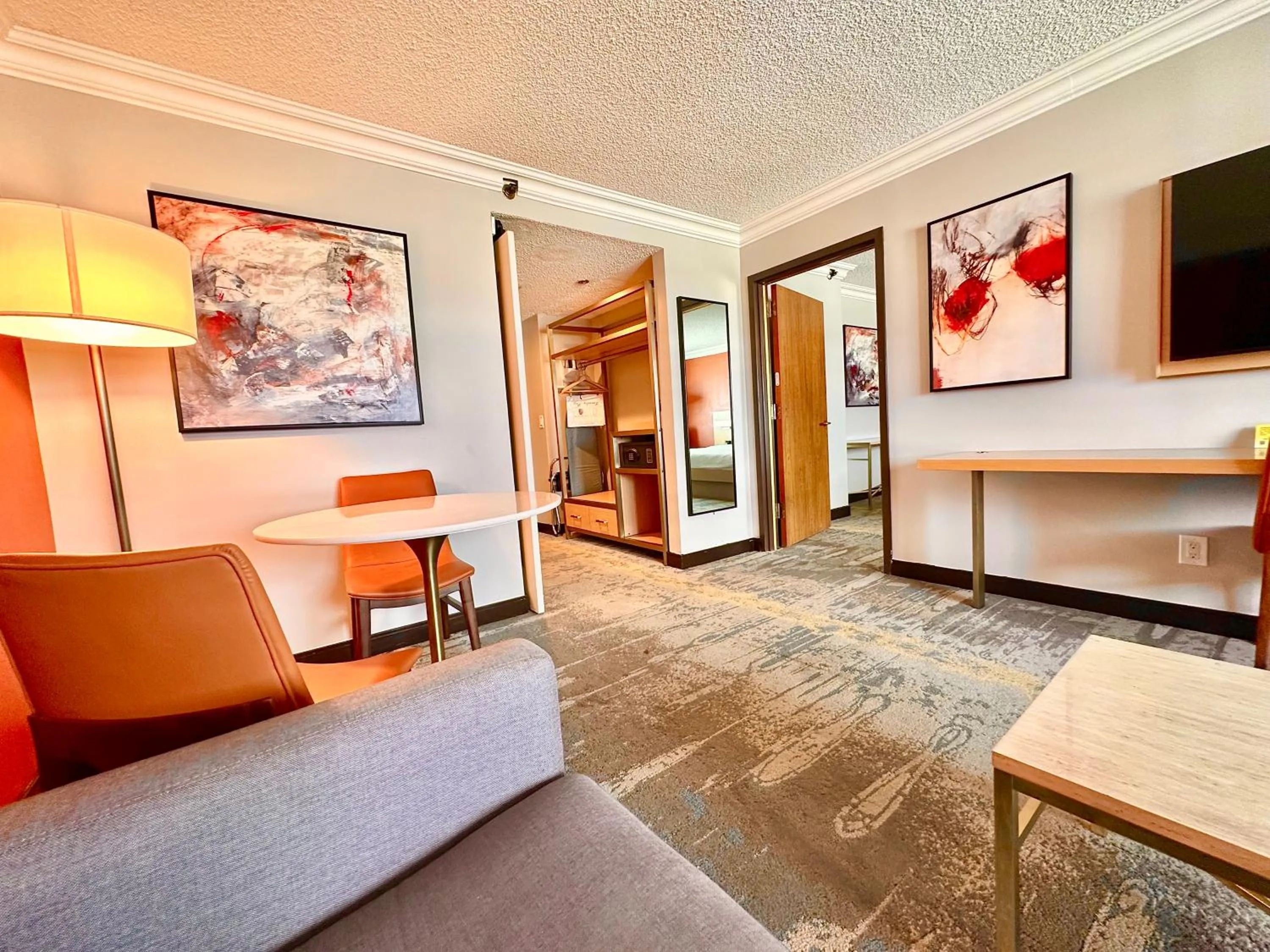 Living room in Lincoln Hotel Monterey Park Los Angeles