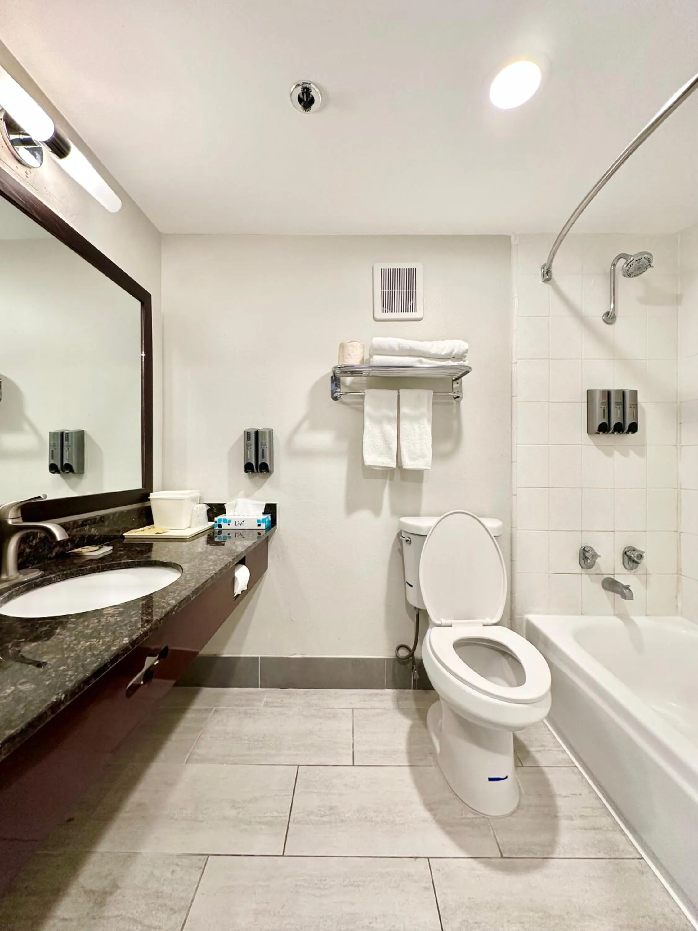 Toilet in Lincoln Hotel Monterey Park Los Angeles