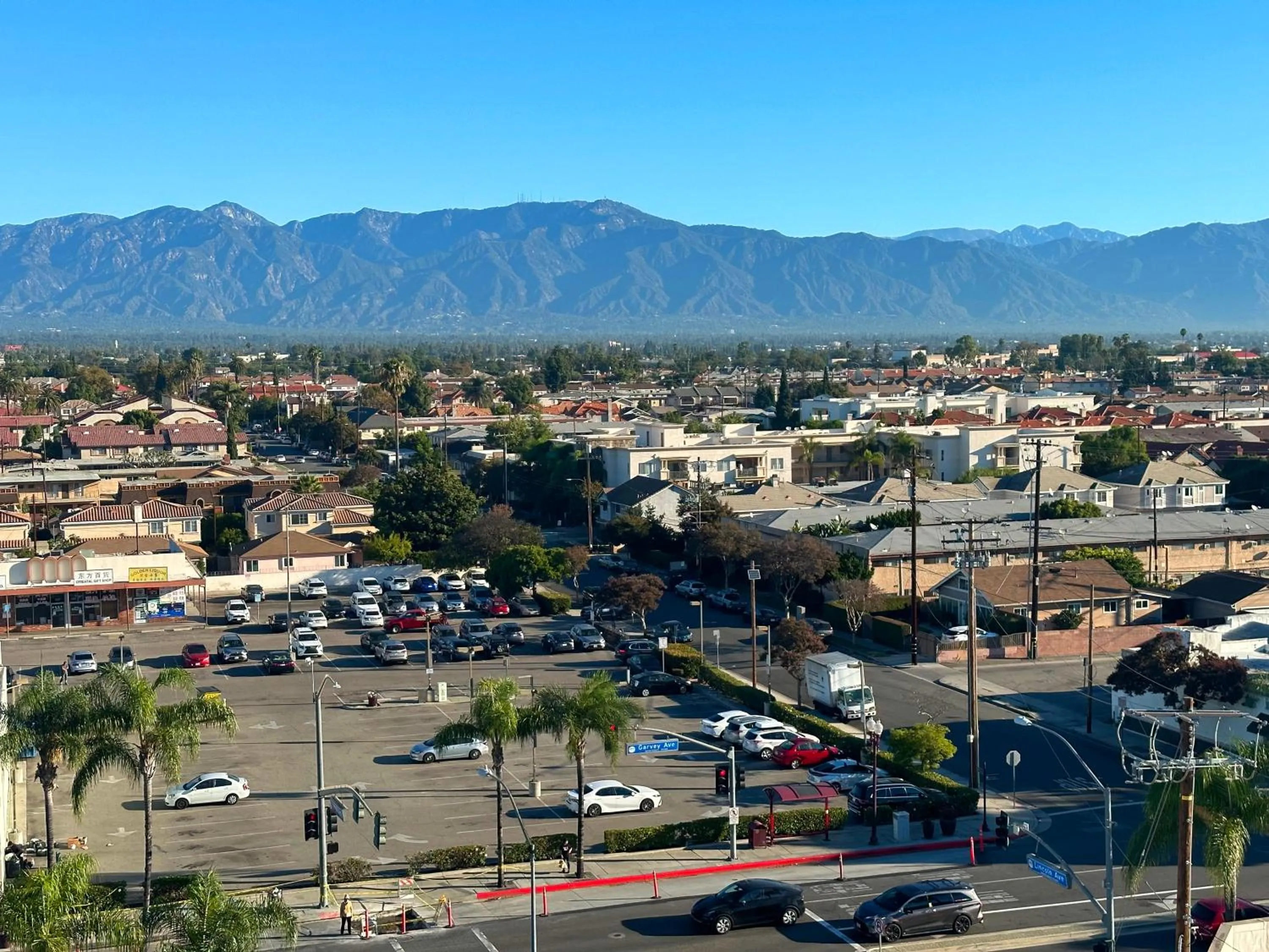City view in Lincoln Hotel Monterey Park Los Angeles