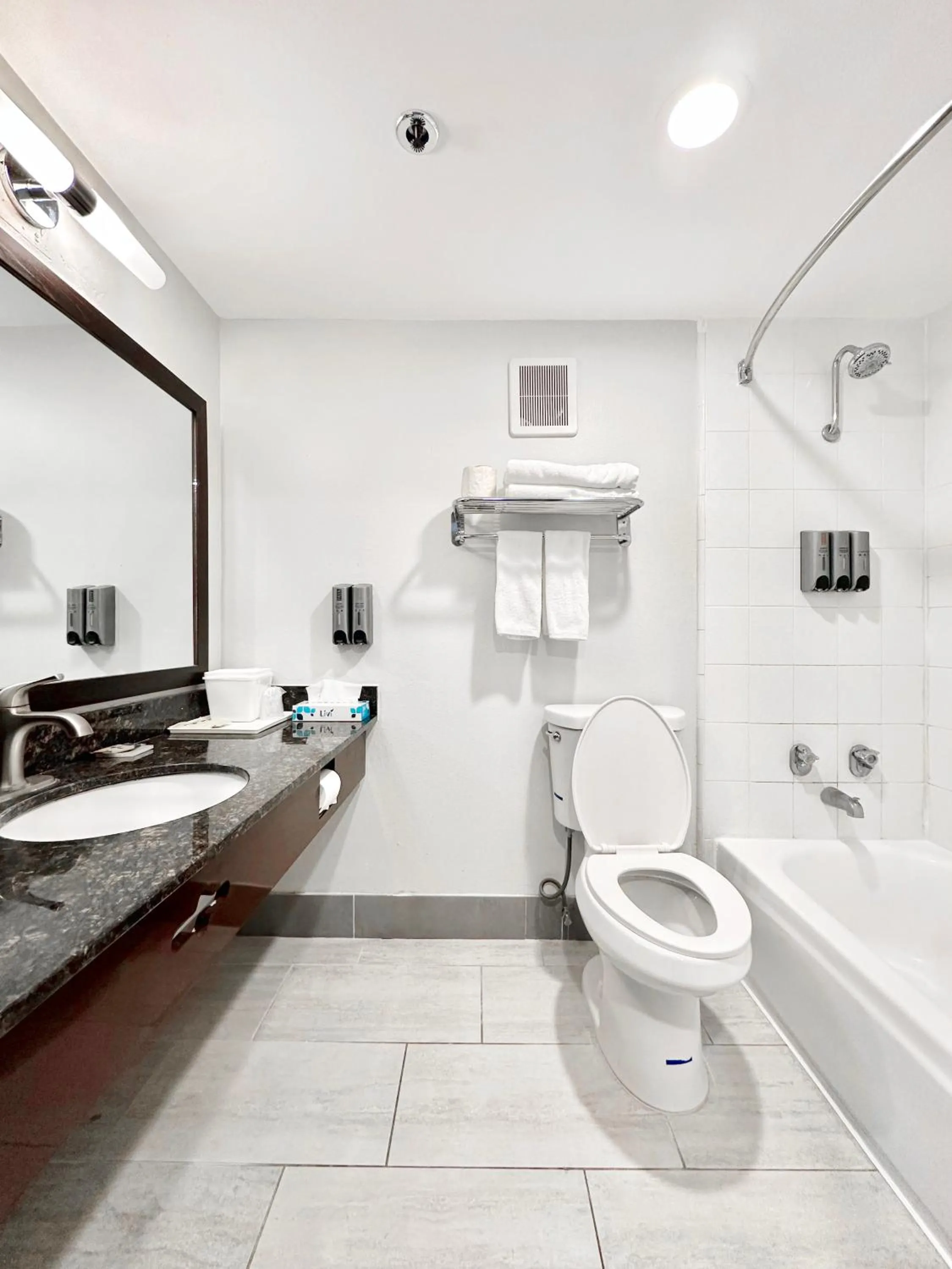 Toilet in Lincoln Hotel Monterey Park Los Angeles