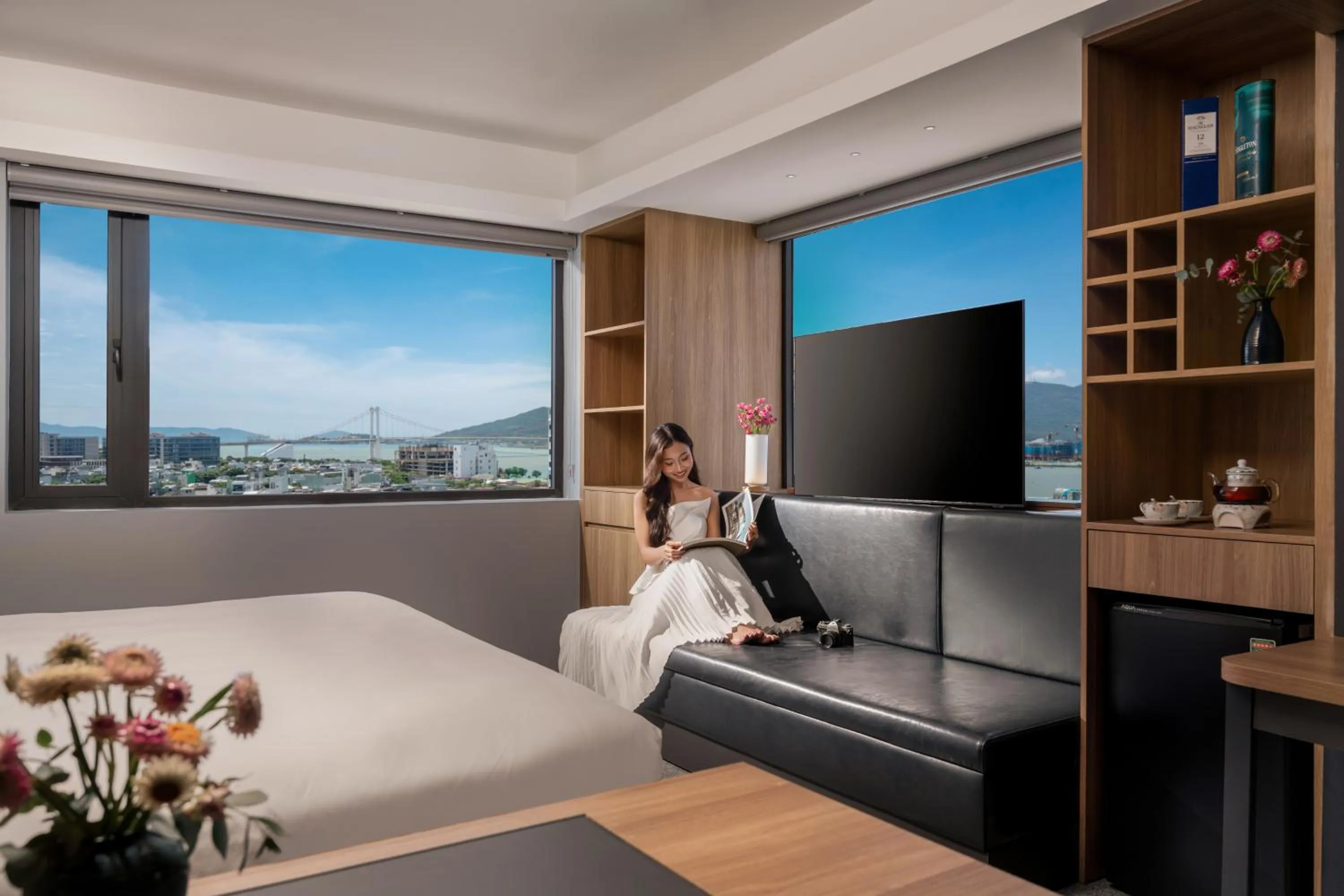 Bed in Rest Hotel & Apartment