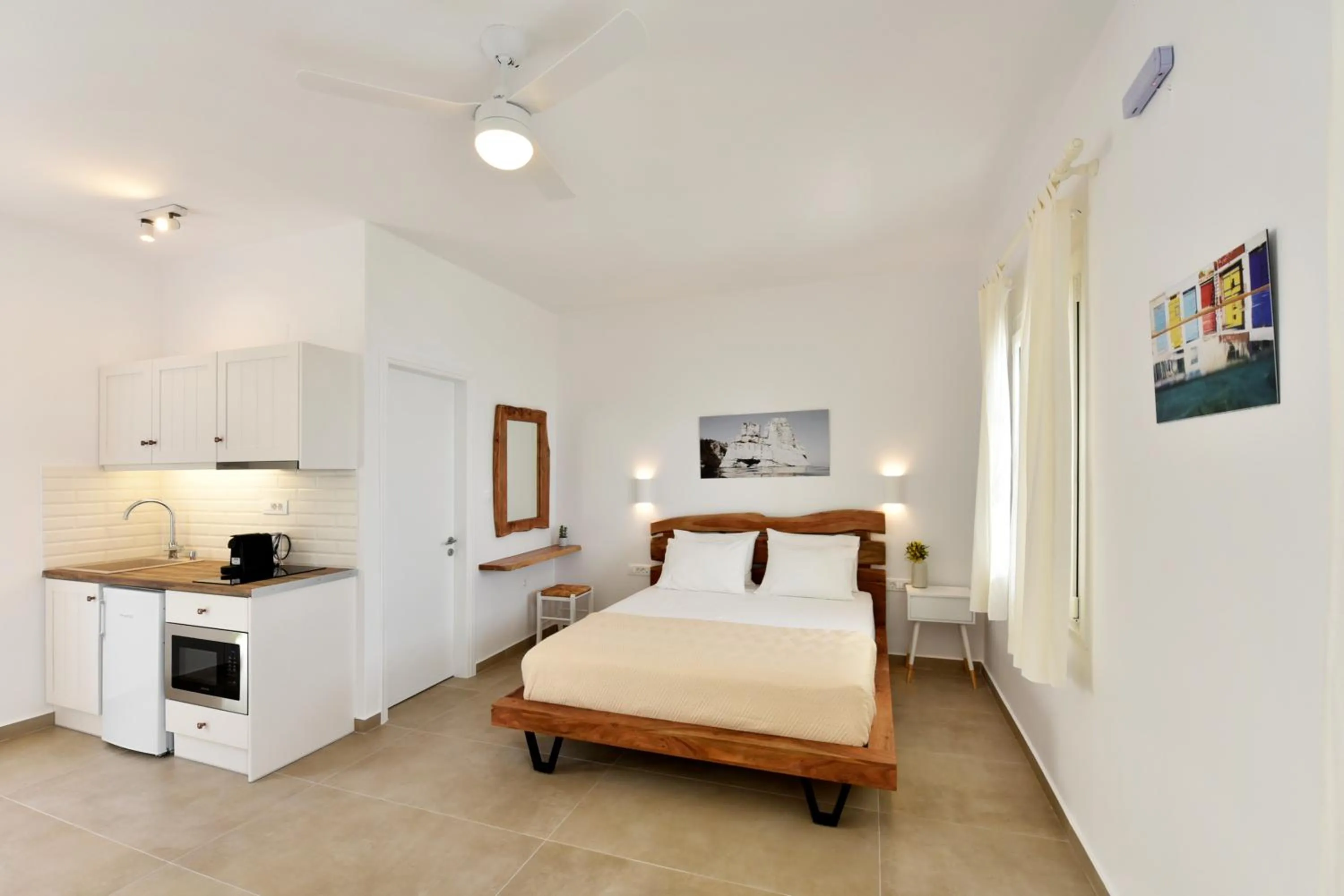 Bed in Giourgas Studios & Apartments