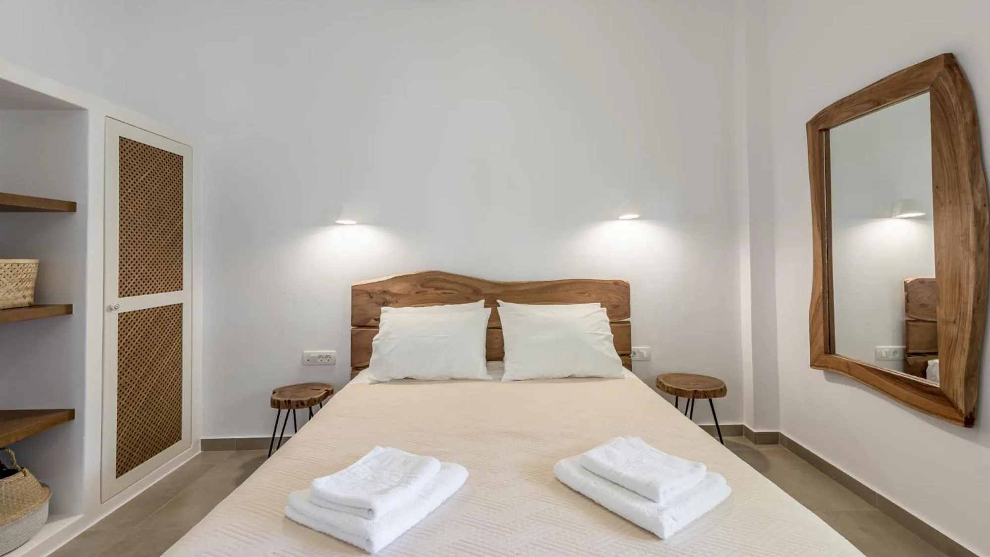 Bed in Giourgas Studios & Apartments