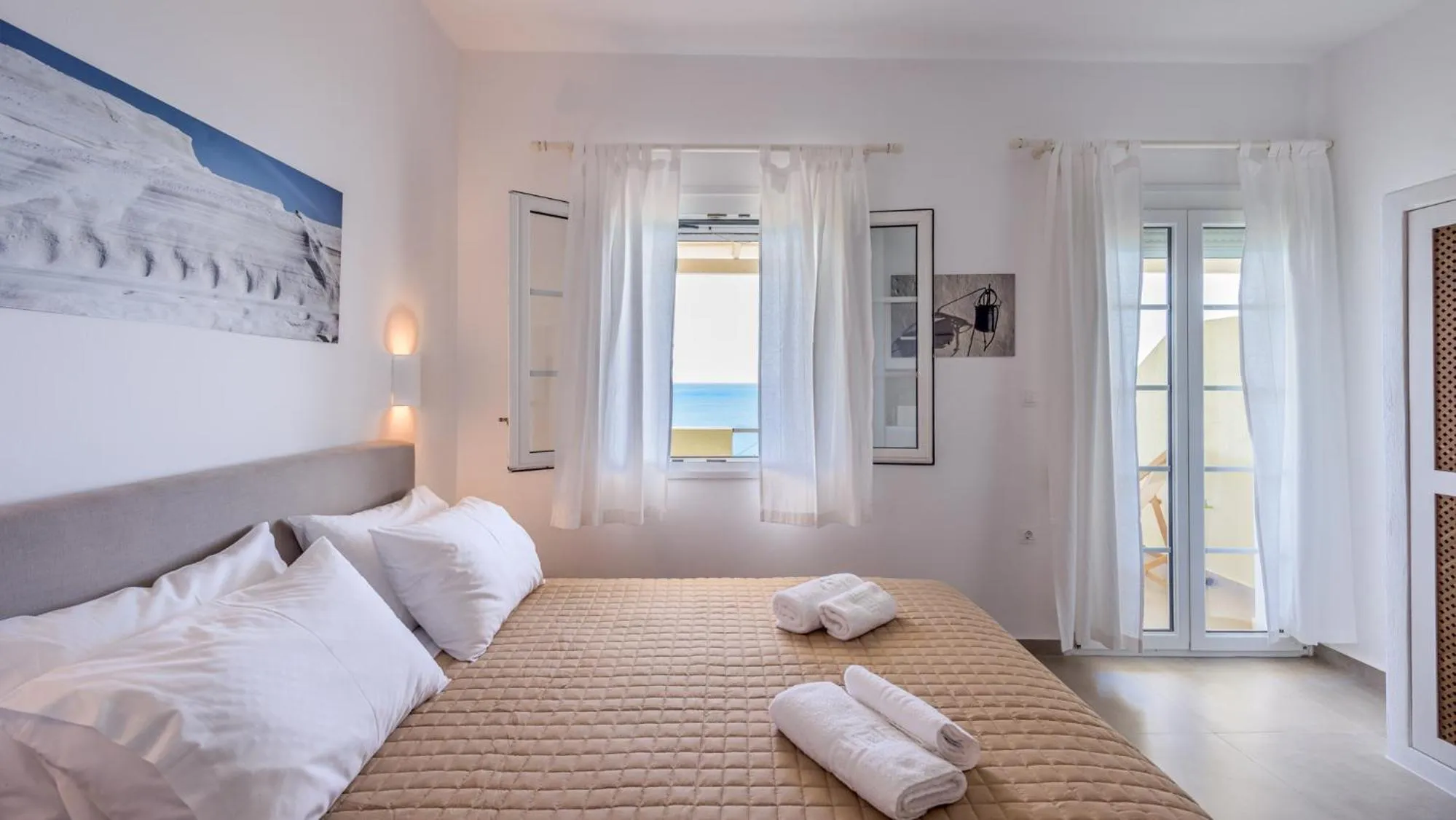 Bed in Giourgas Studios & Apartments