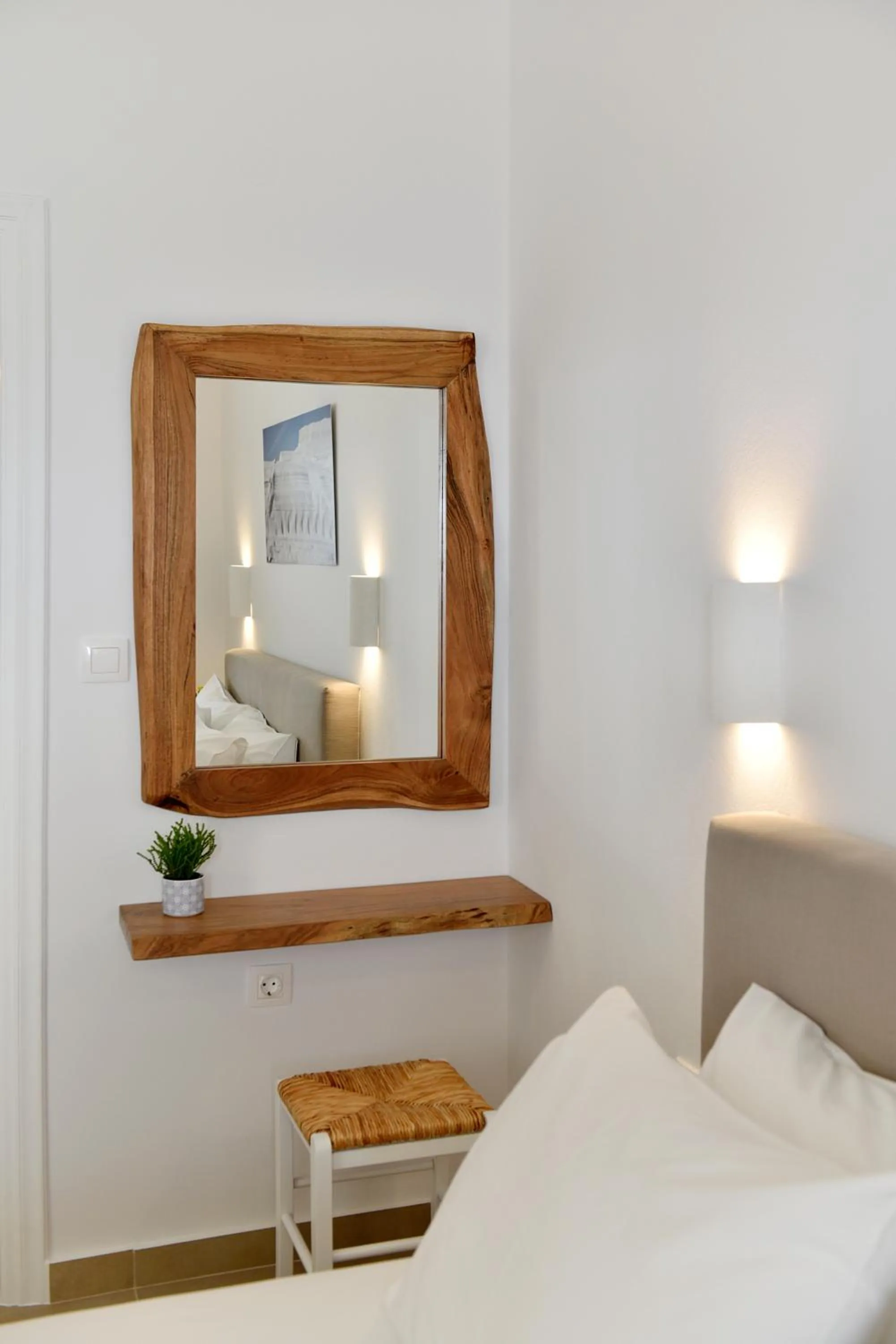 Bed in Giourgas Studios & Apartments