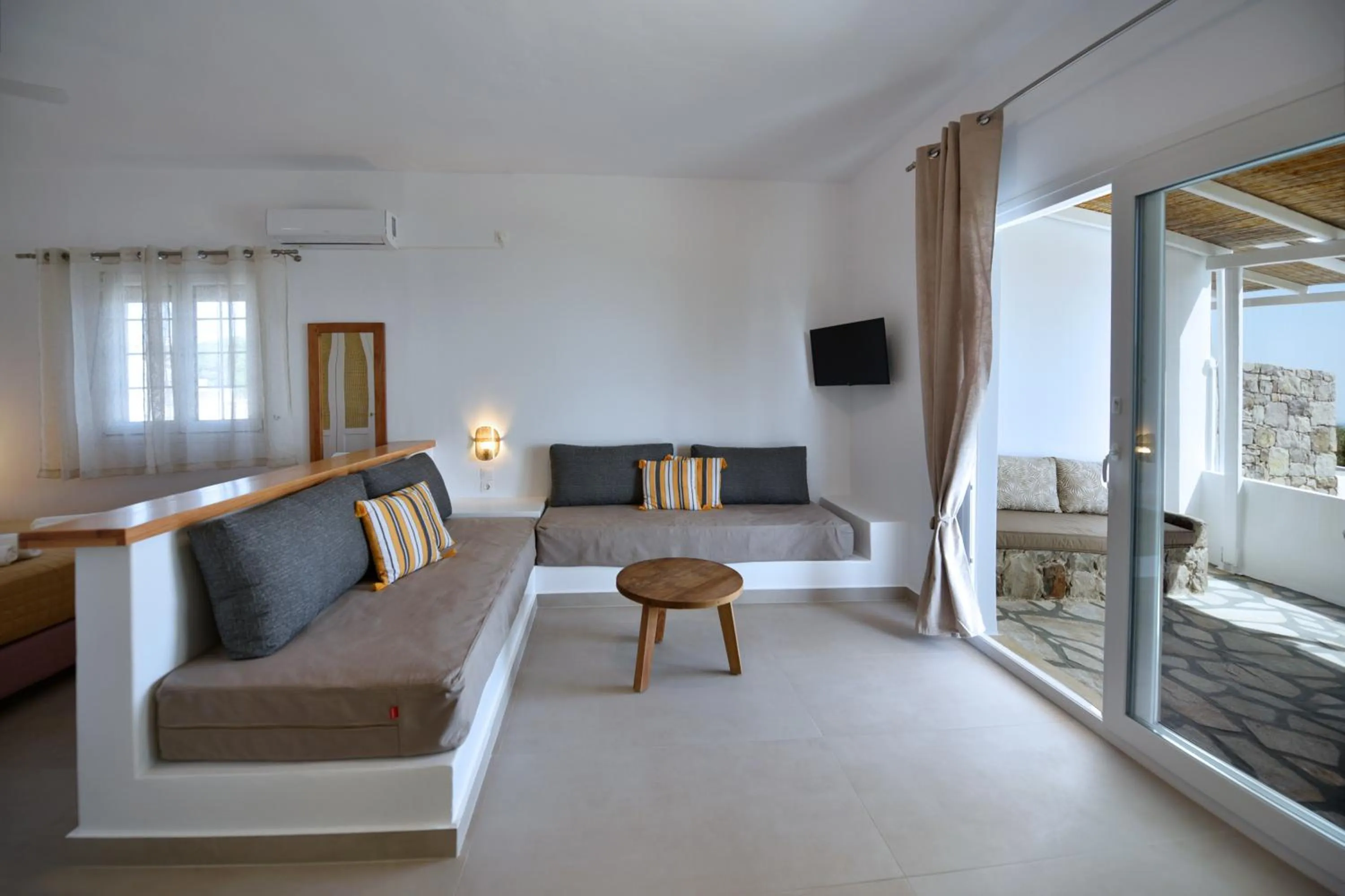 Bed in Giourgas Studios & Apartments