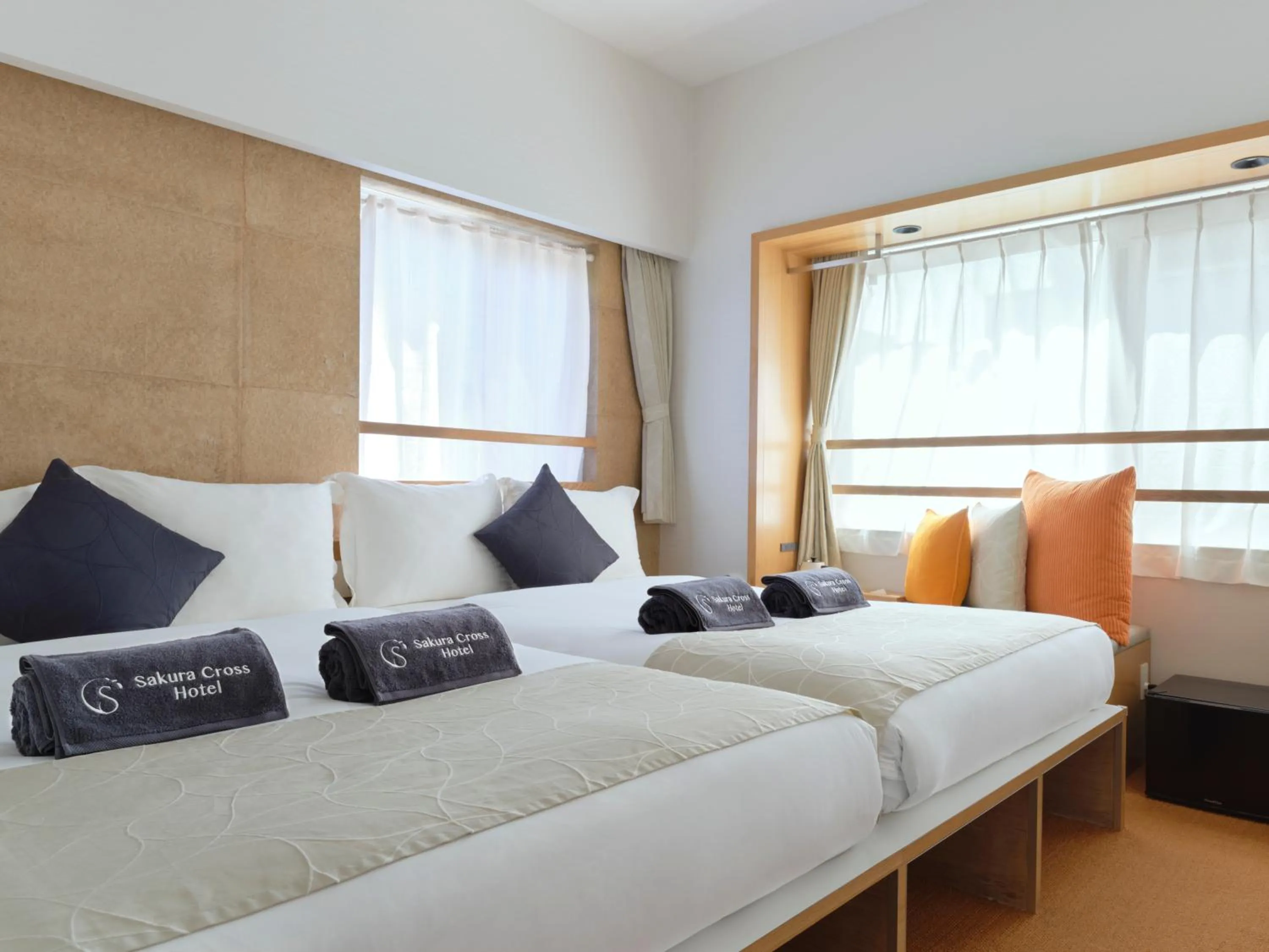 Bed in Sakura Cross Hotel Ueno Okachimachi