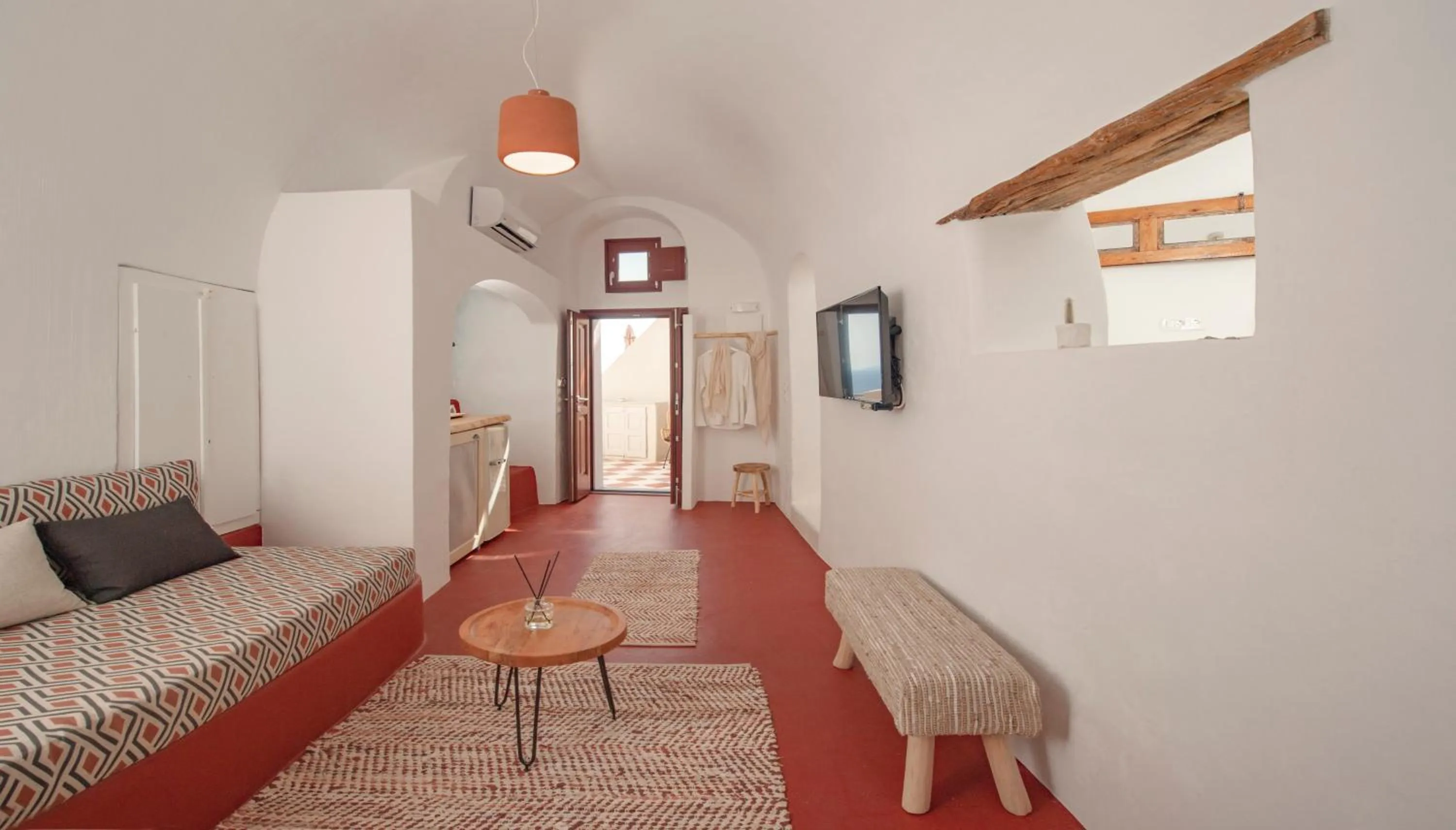 Seating area, Bed in Nano Suites