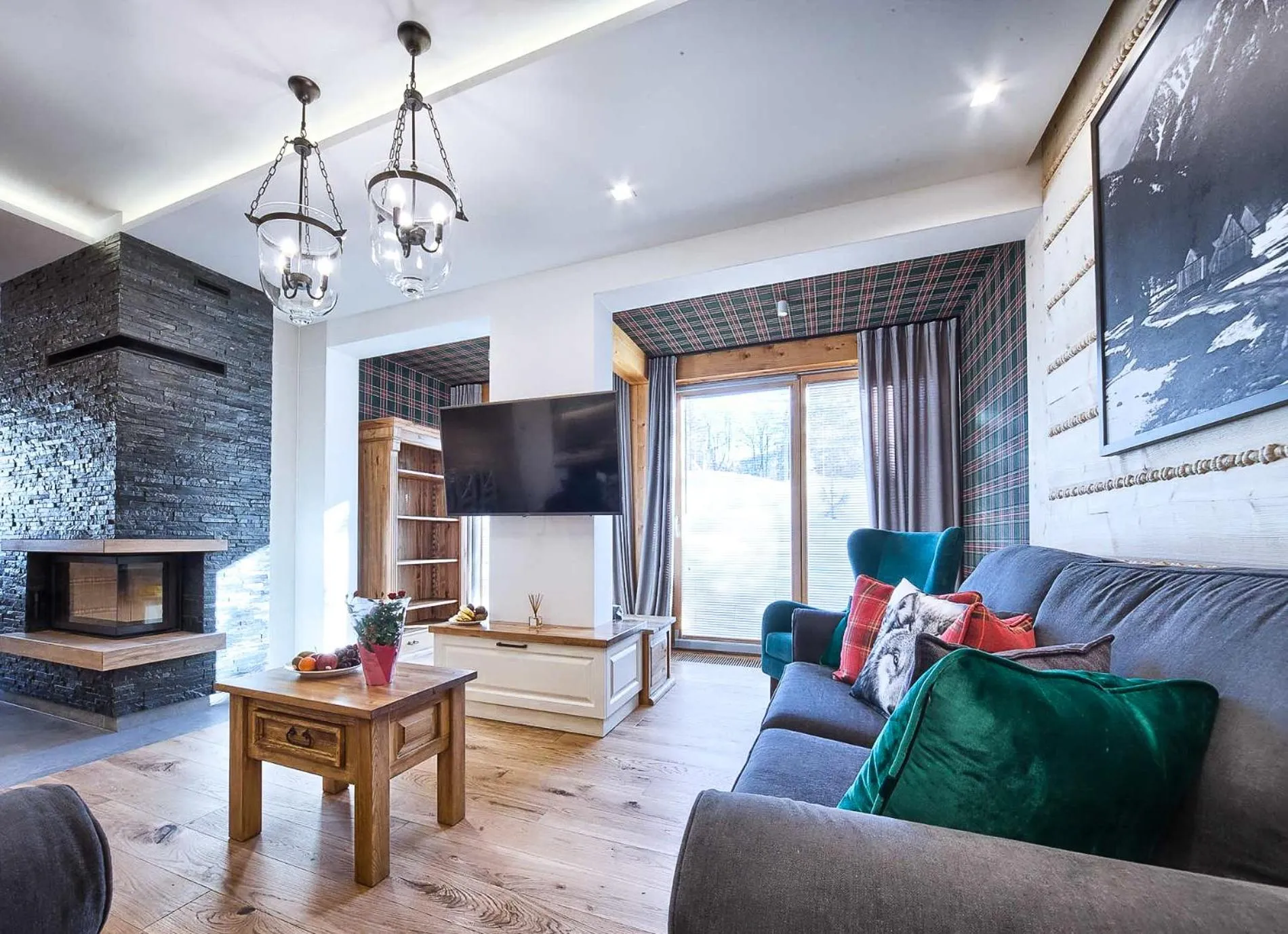 Living room in VisitZakopane - Coral Spa Apartment