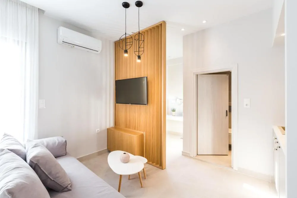 Seating area in Calmare suites