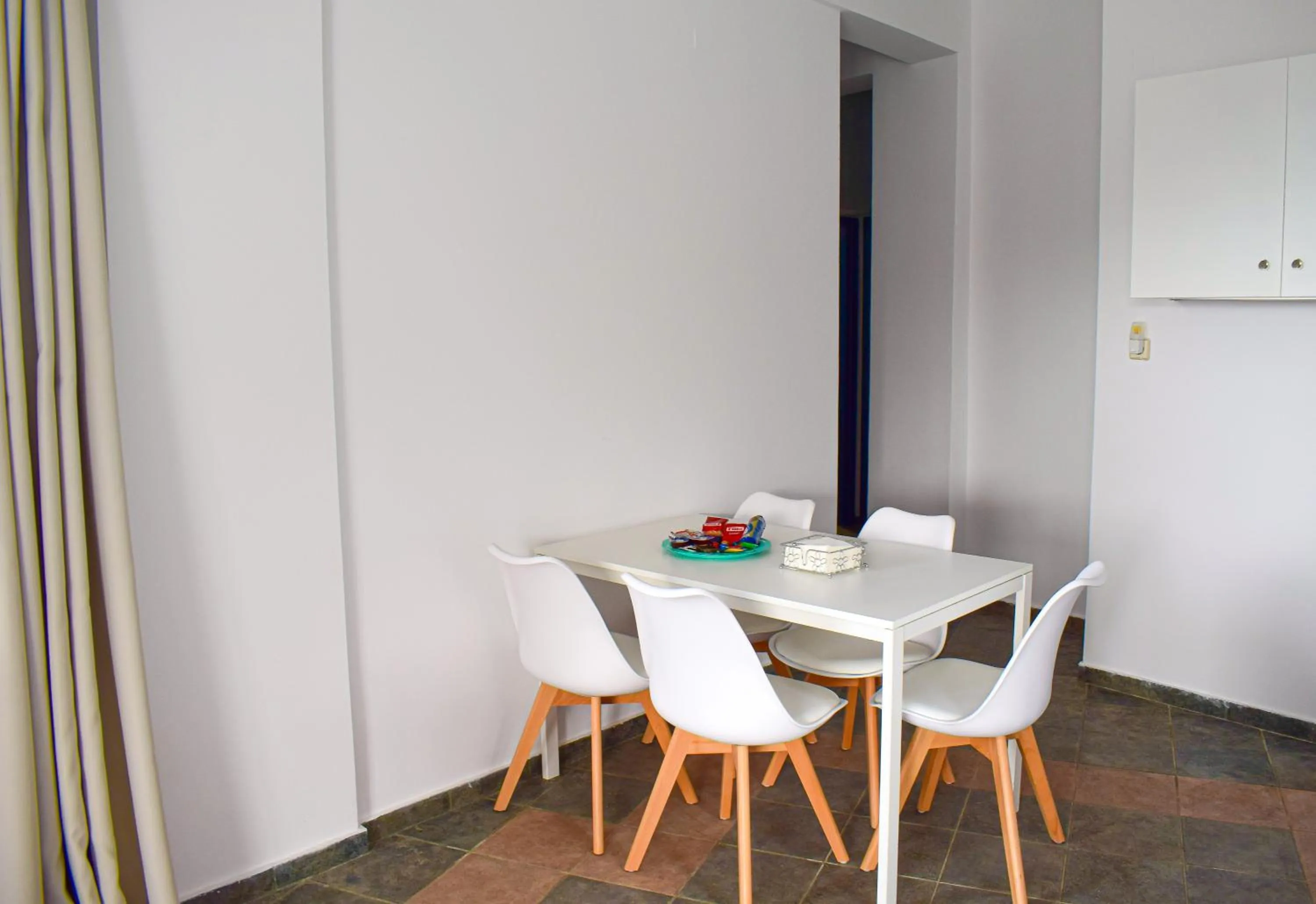 Seating area in Muses seaside Villas