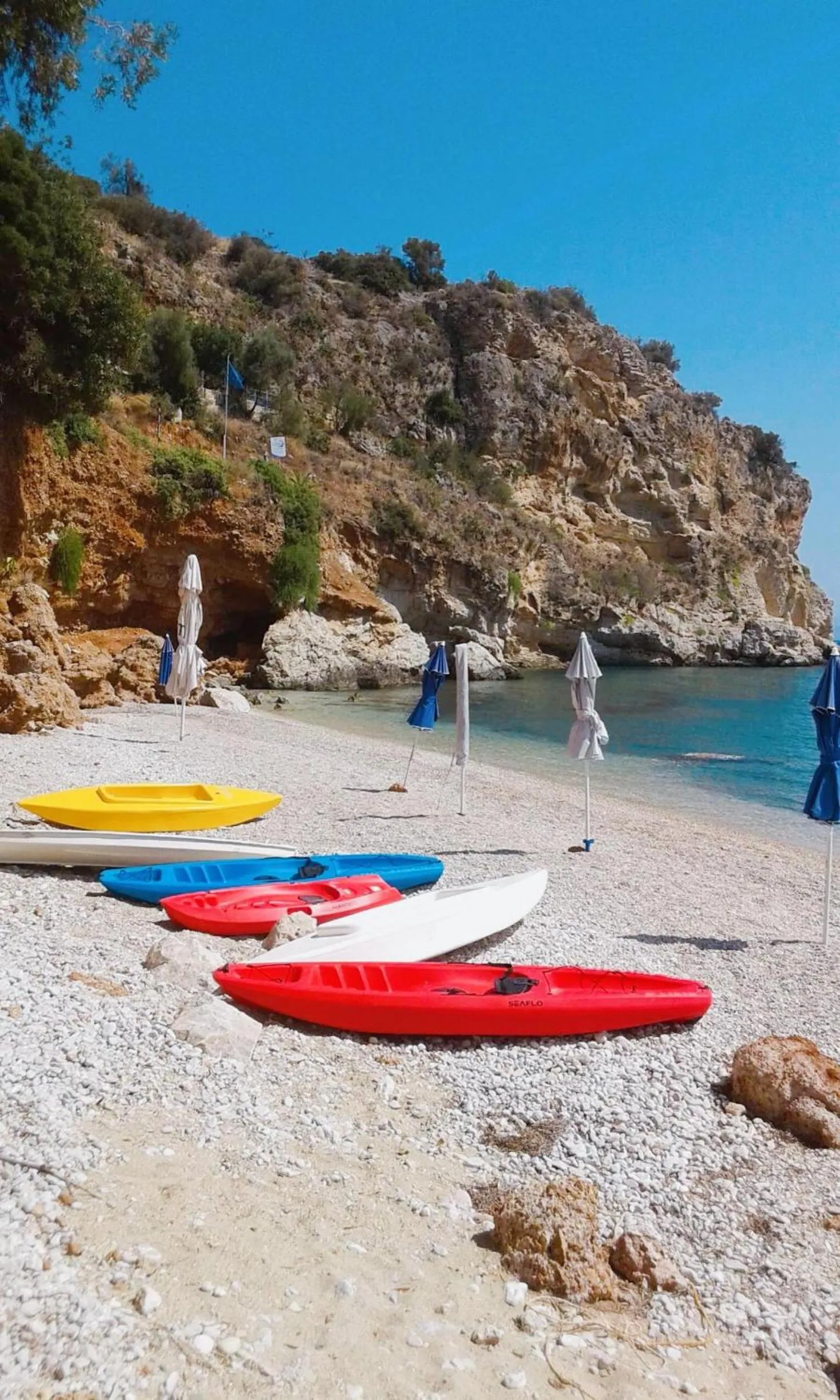 Beach in Muses seaside Villas