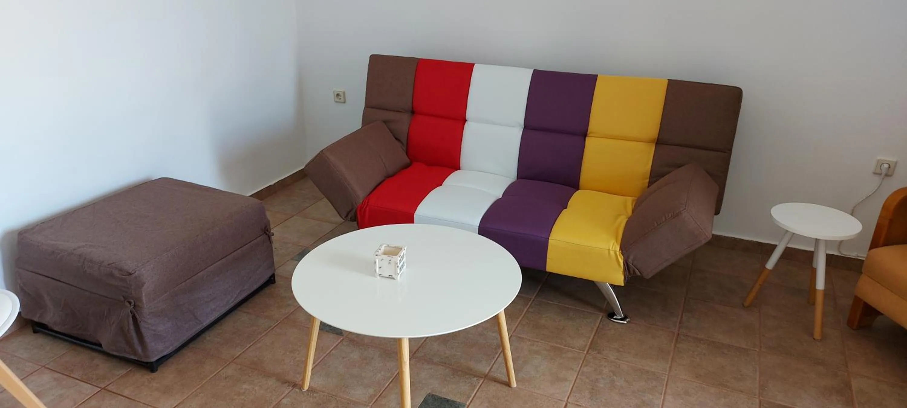 Living room in Muses seaside Villas