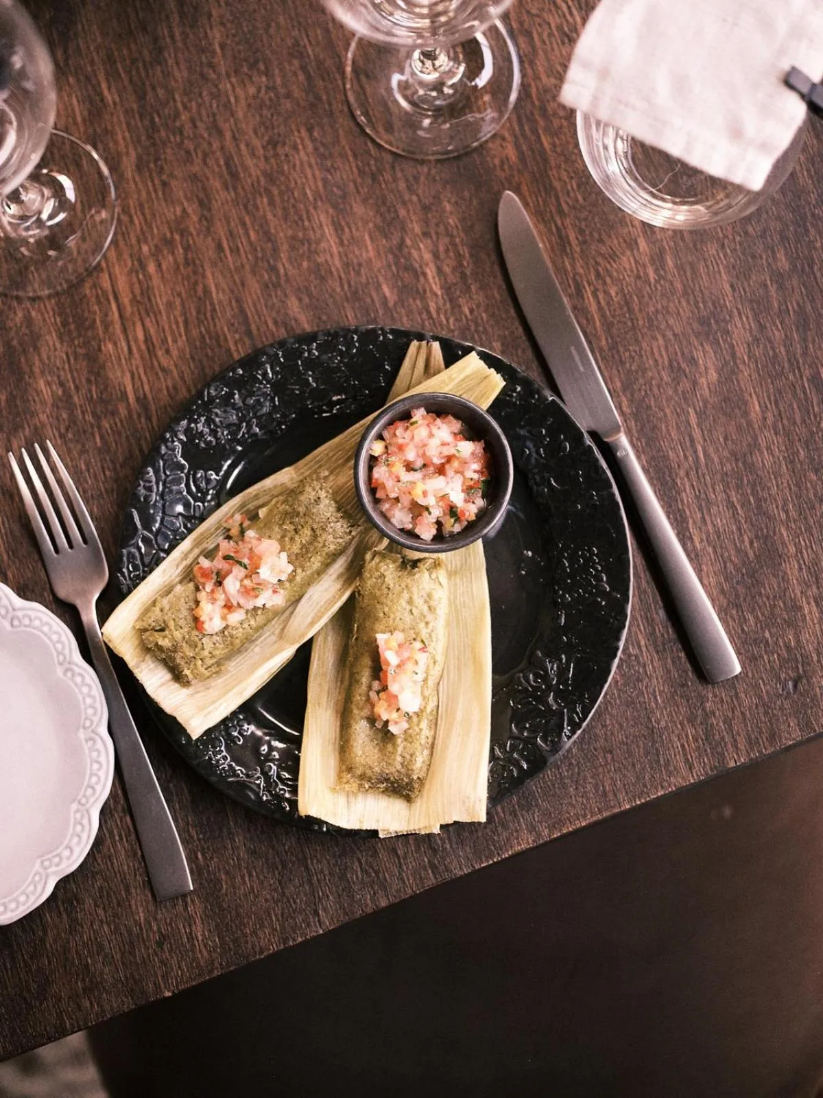 Food close-up in CIRQA - Relais & Châteaux