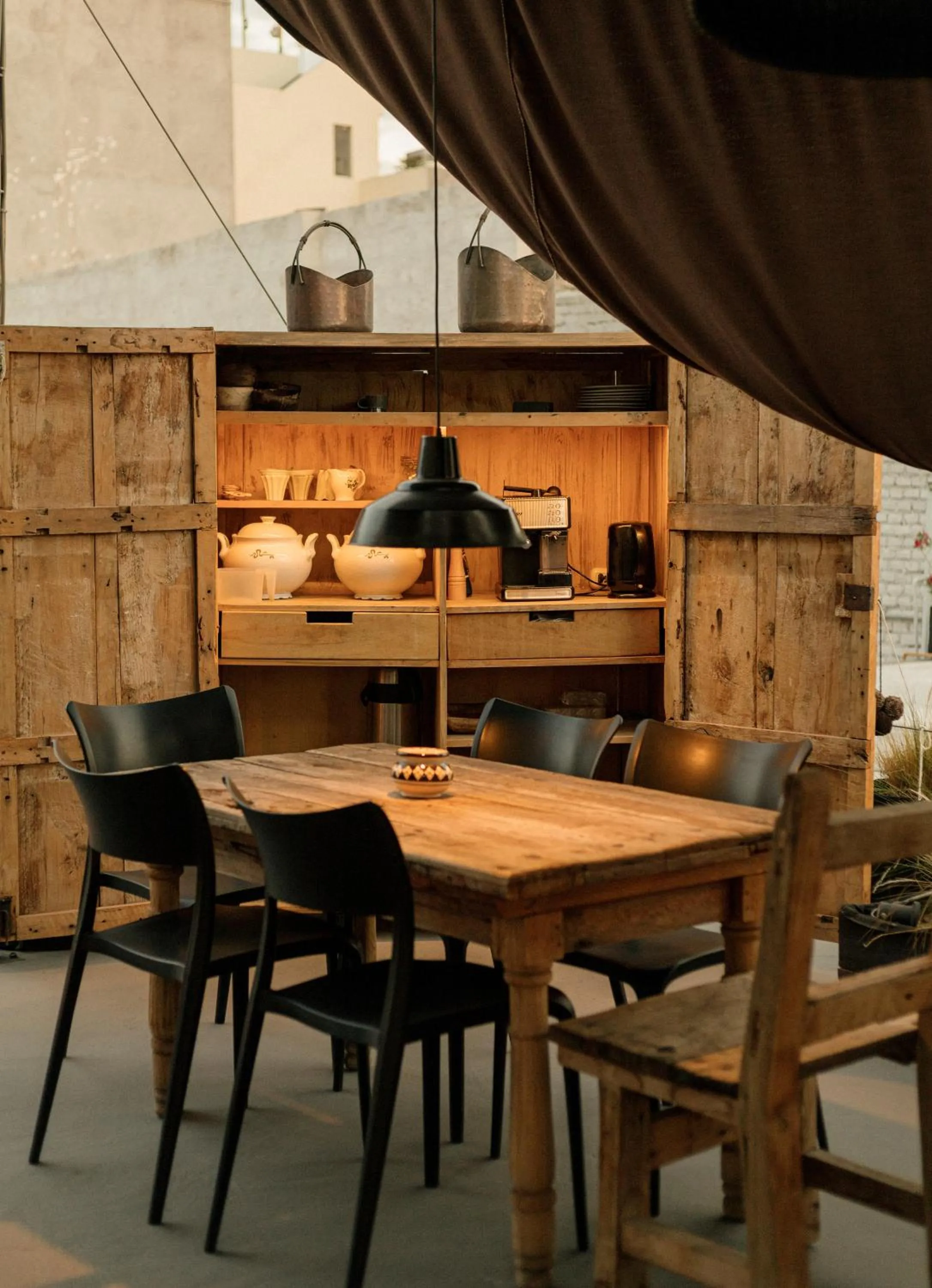 Balcony/Terrace in CIRQA - Relais & Châteaux