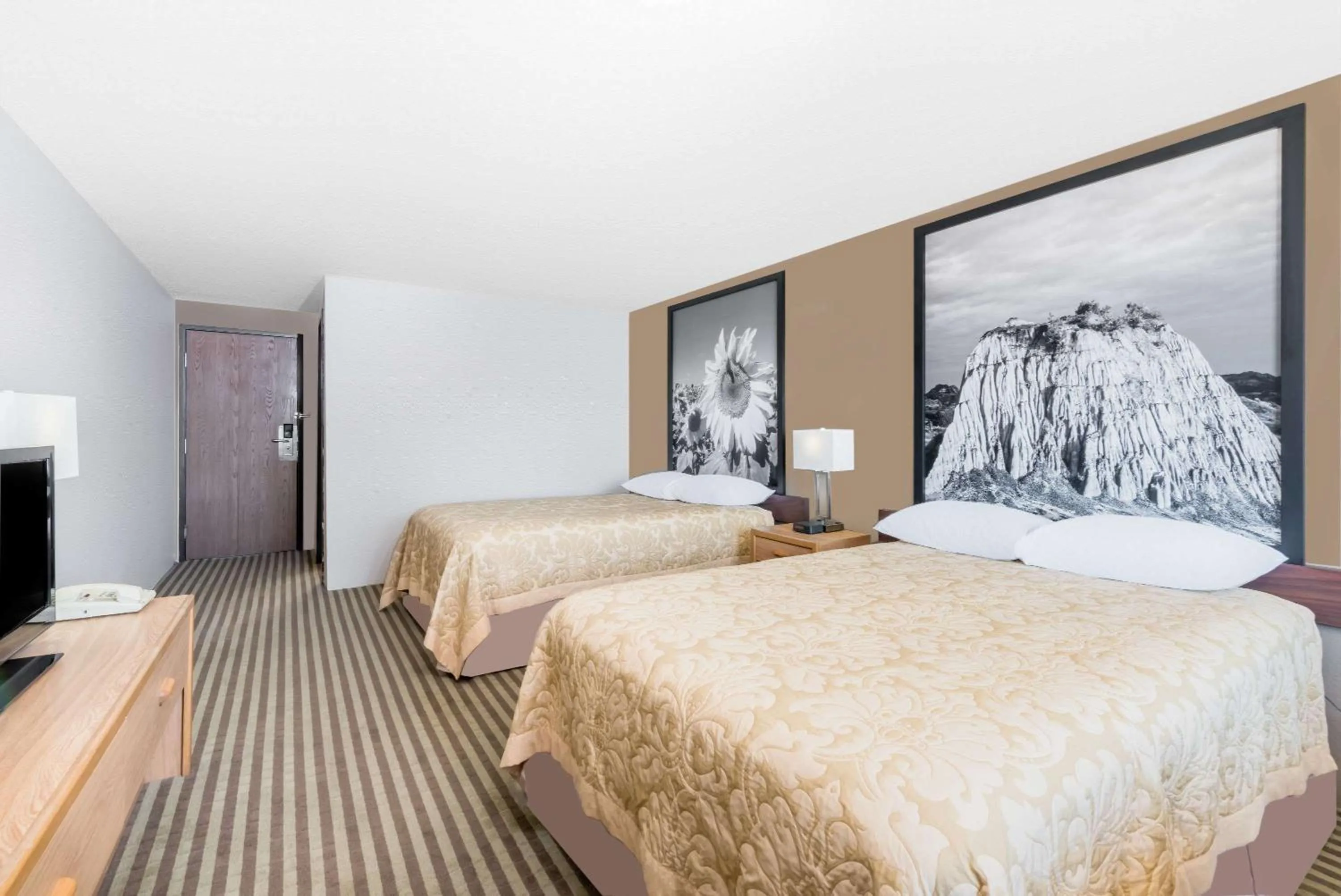 Bed in Super 8 by Wyndham Bowman