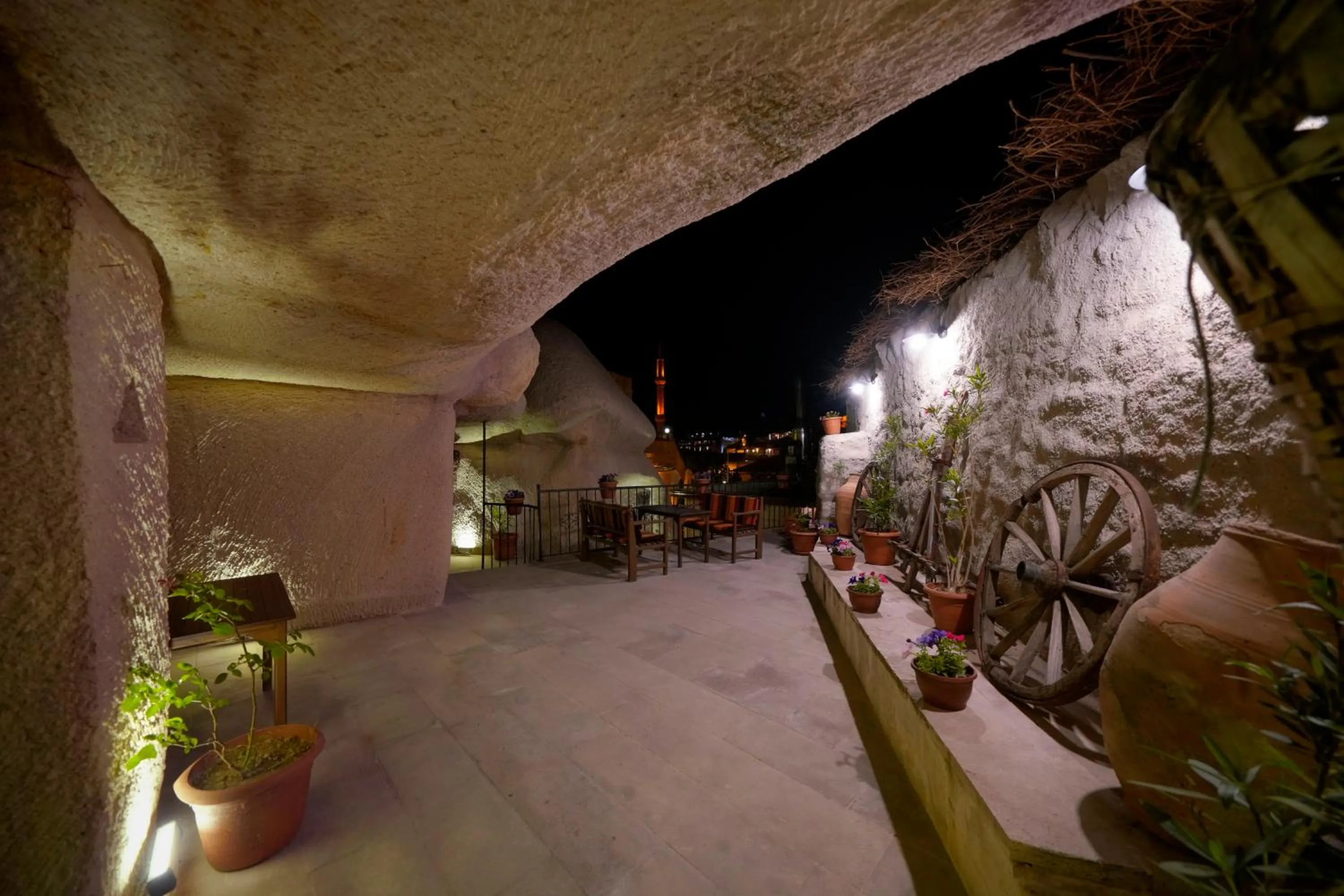 Patio in Adelya Cave Hotel