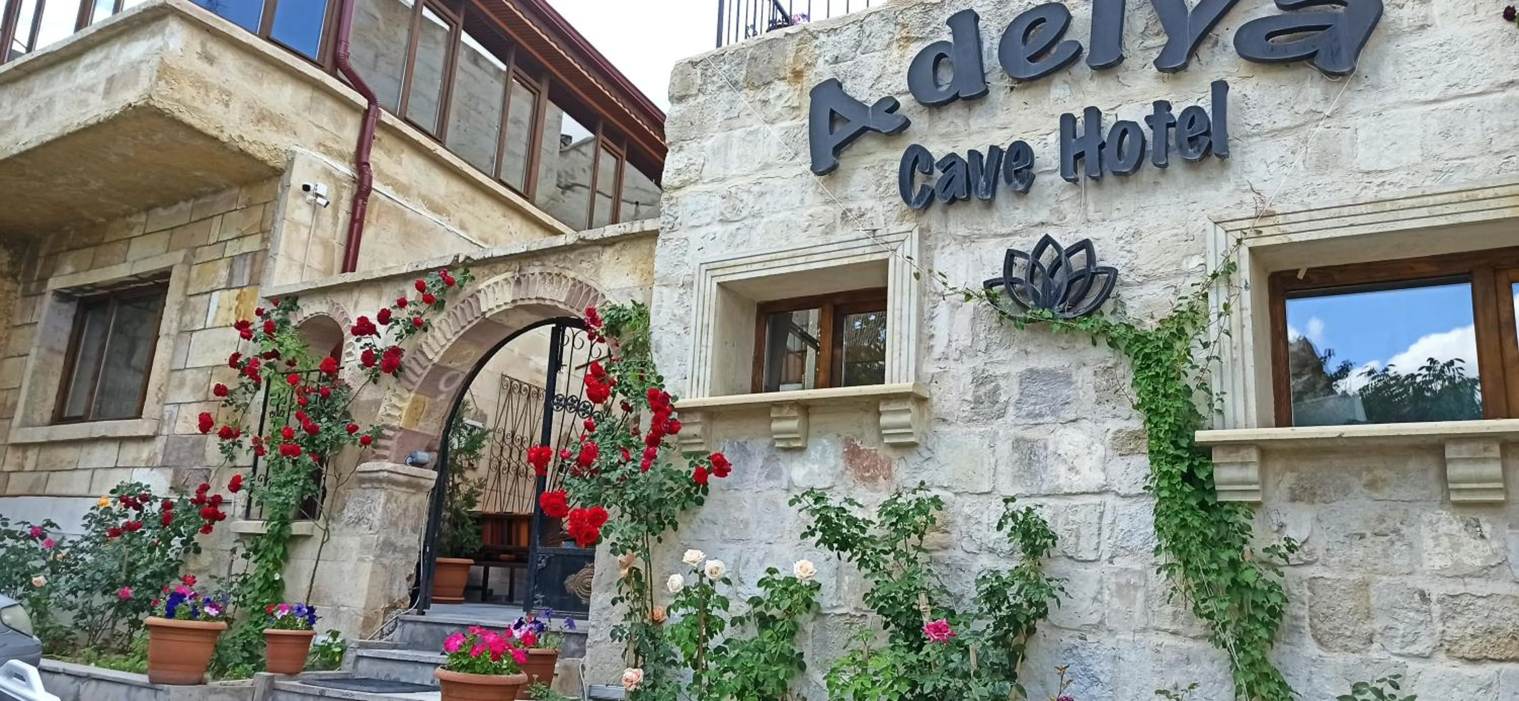 Facade/entrance in Adelya Cave Hotel