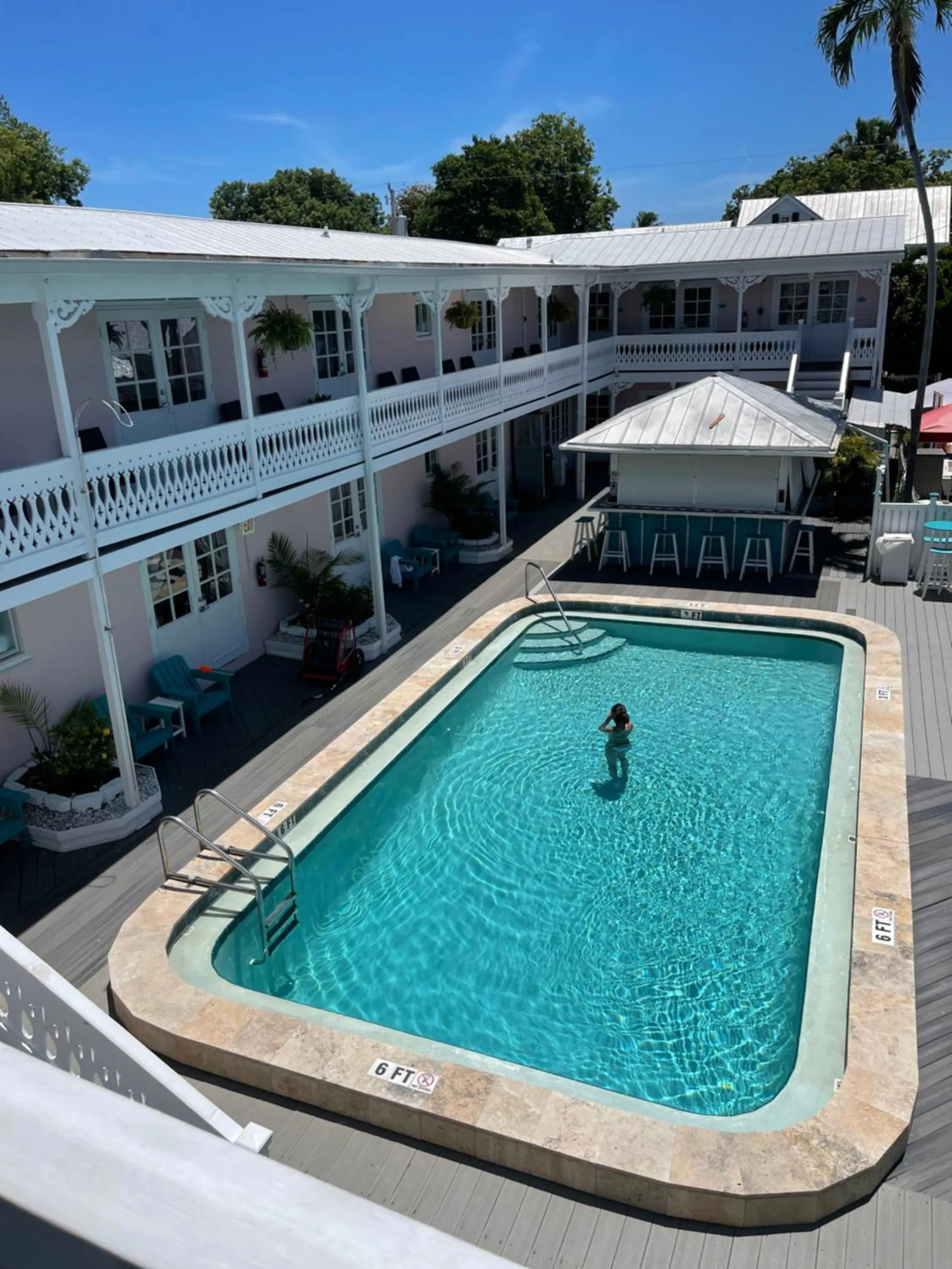 Pool view in The Palms Hotel