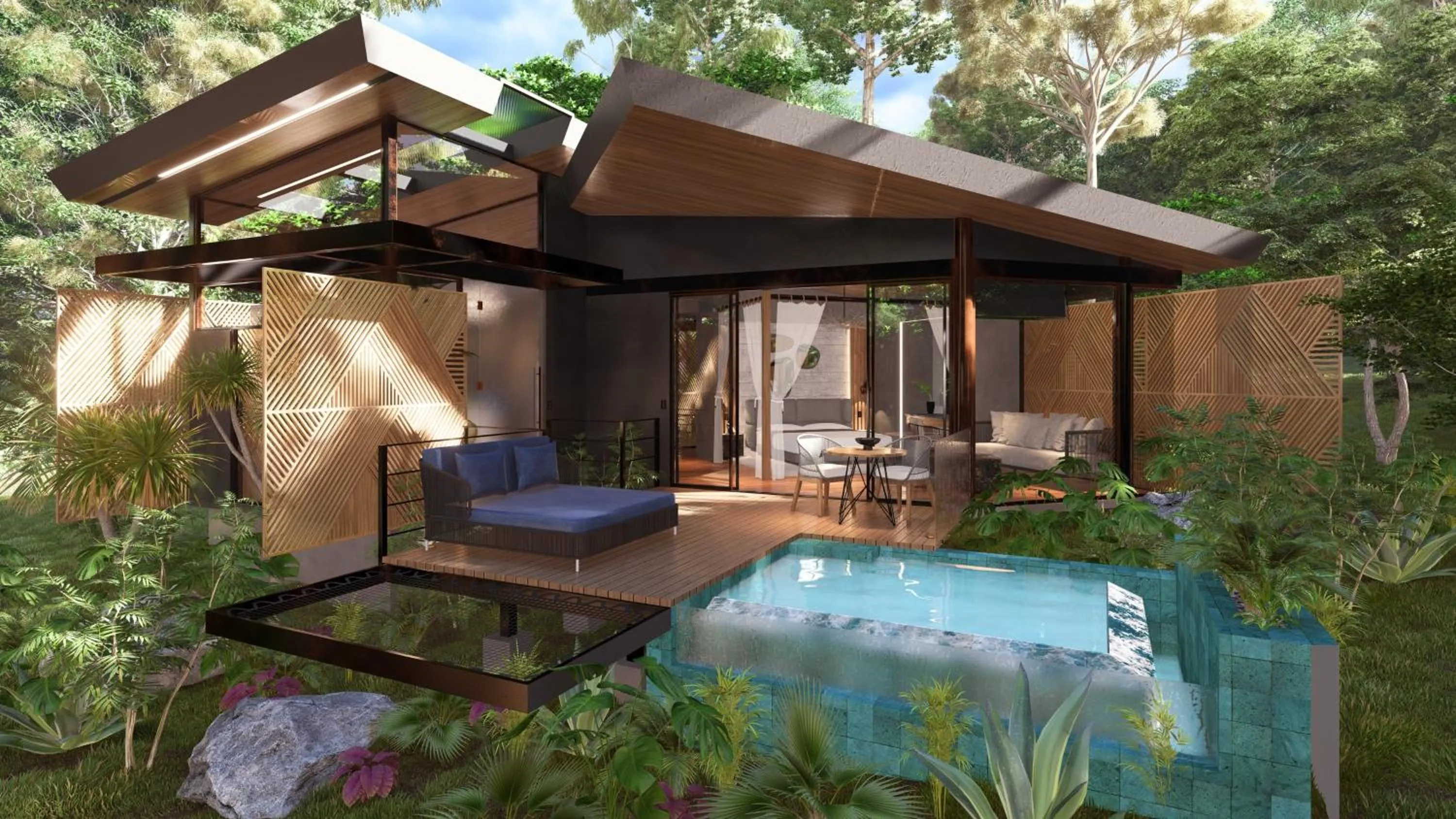 Riverside Hideaway Villa in Noah's Forest Hotel by Tifakara