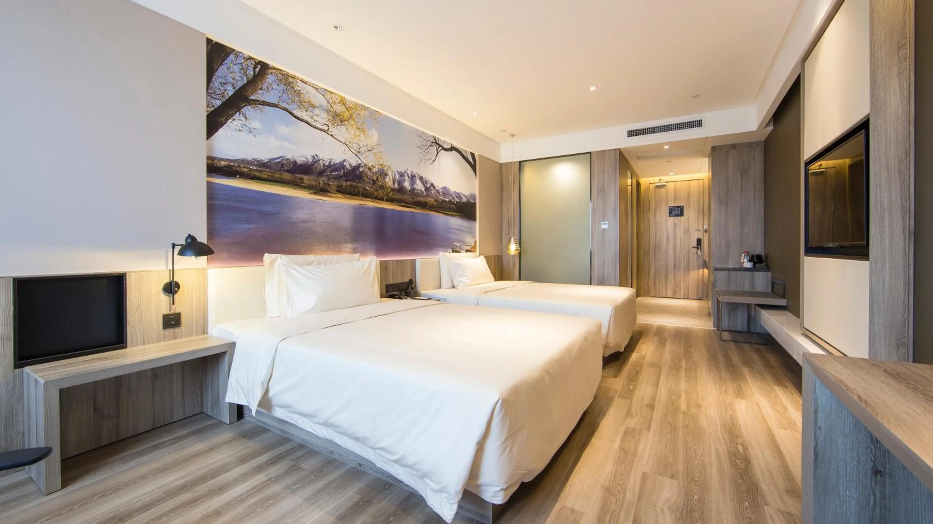 Bed in Atour Hotel (Houma Xintian Square)