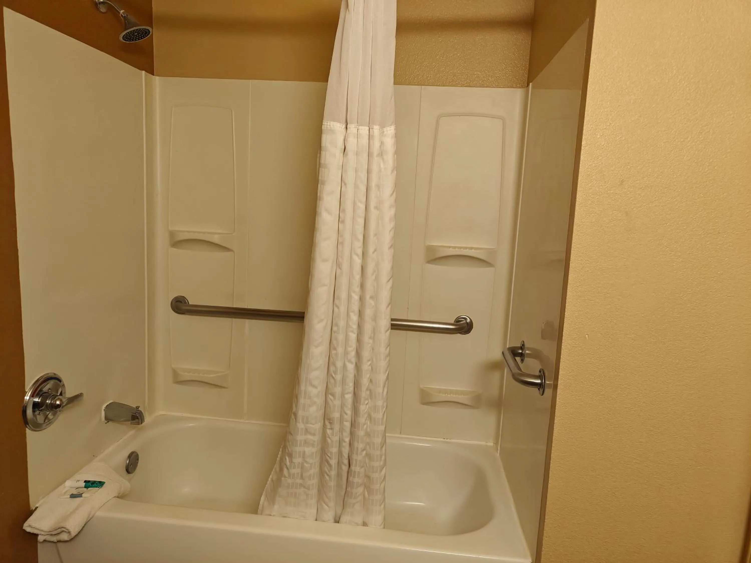 Shower in Hawthorn Extended Stay by Wyndham DFW Airport North