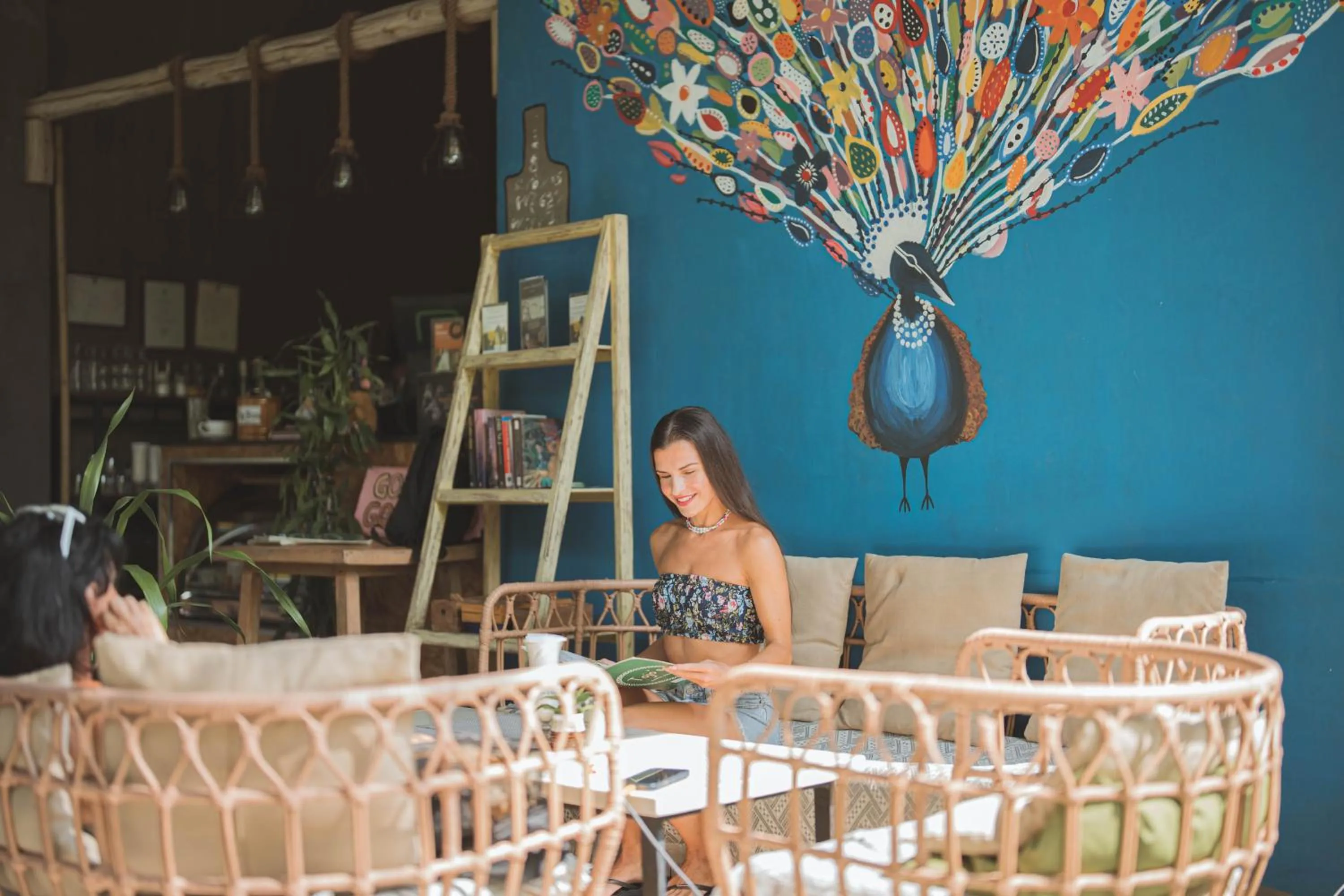 Seating area in Roost Glamping - SHA Certified