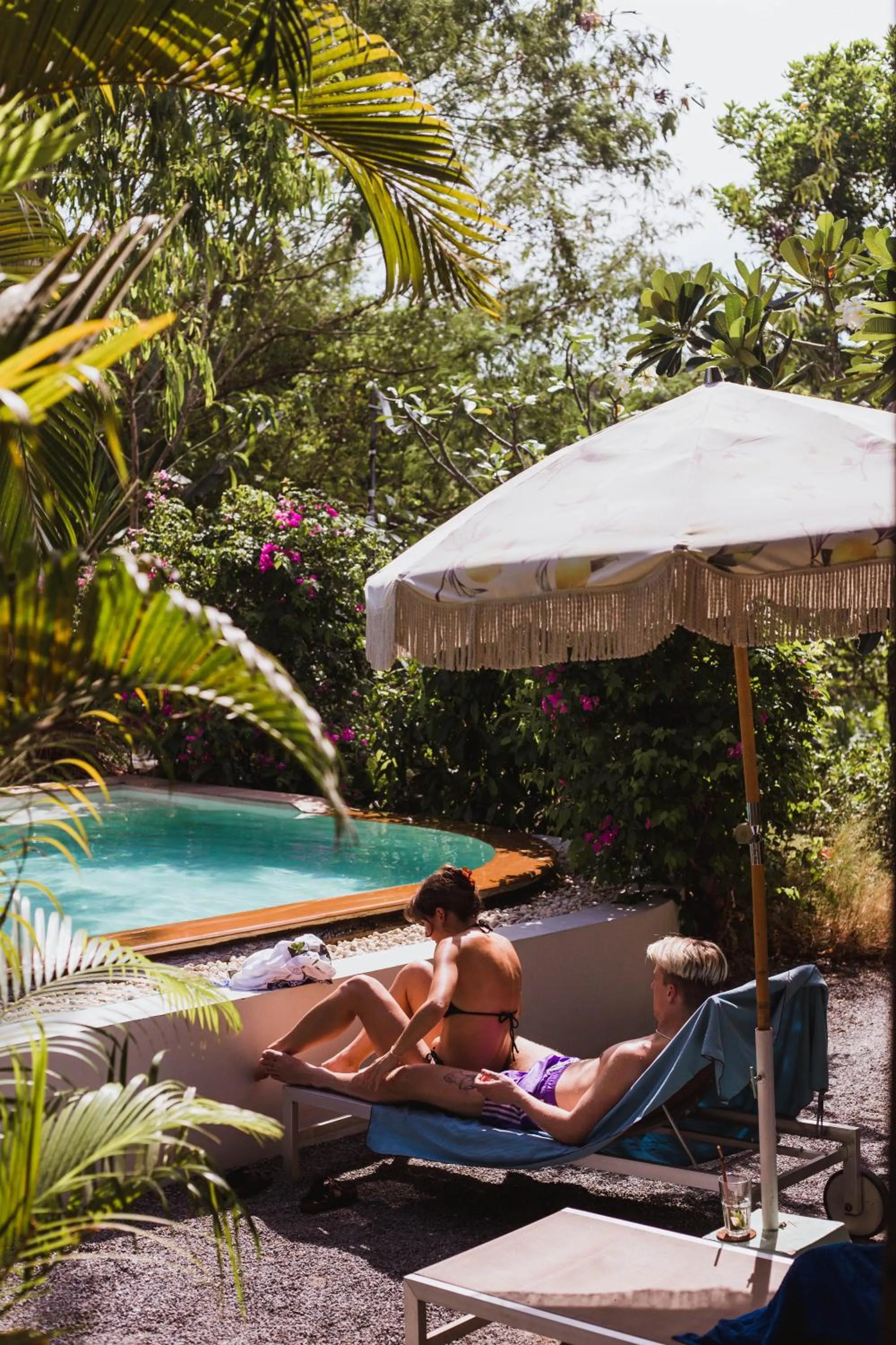 Swimming pool in Roost Glamping - SHA Certified