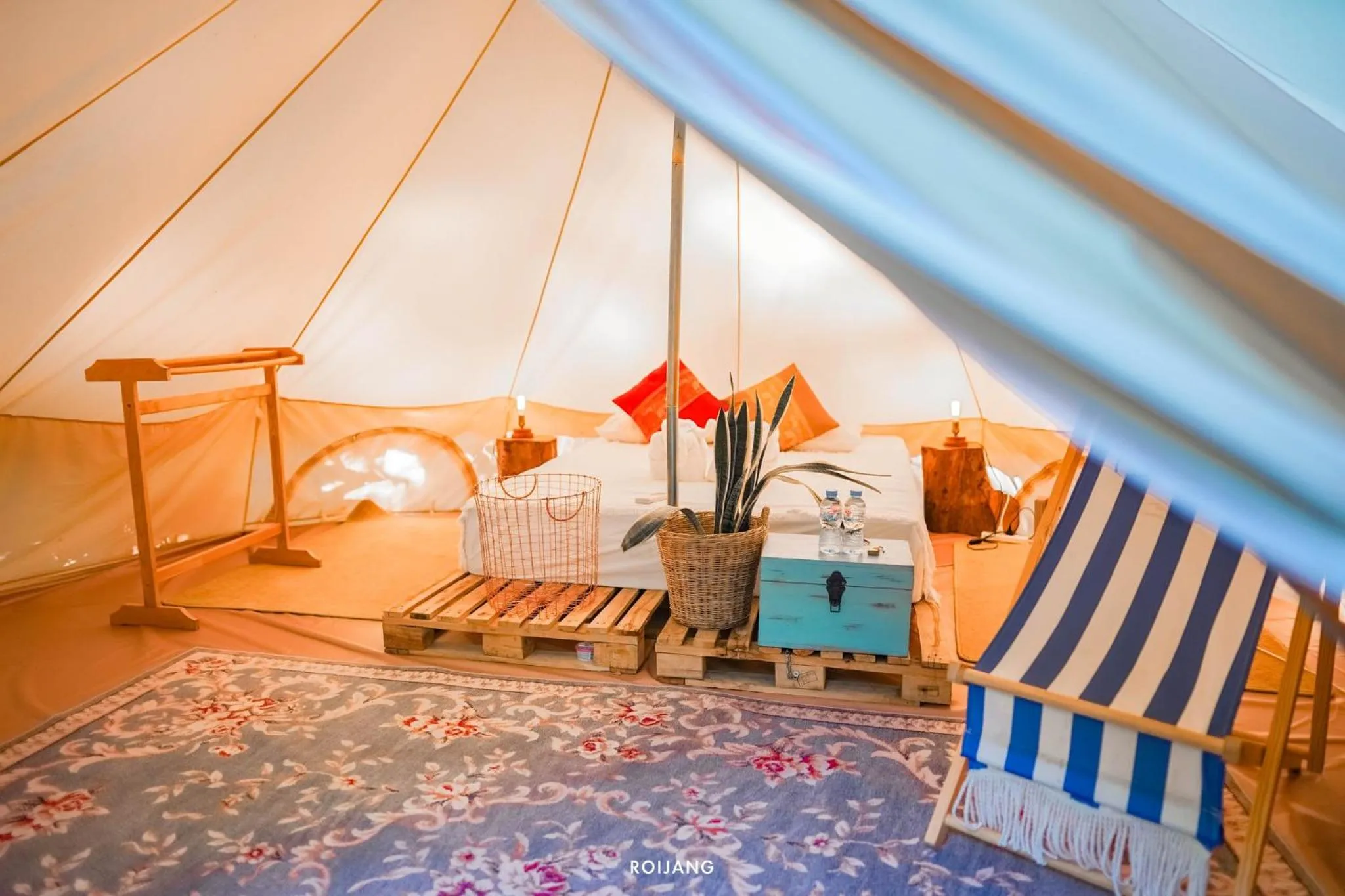 View (from property/room), Bed in Roost Glamping - SHA Certified