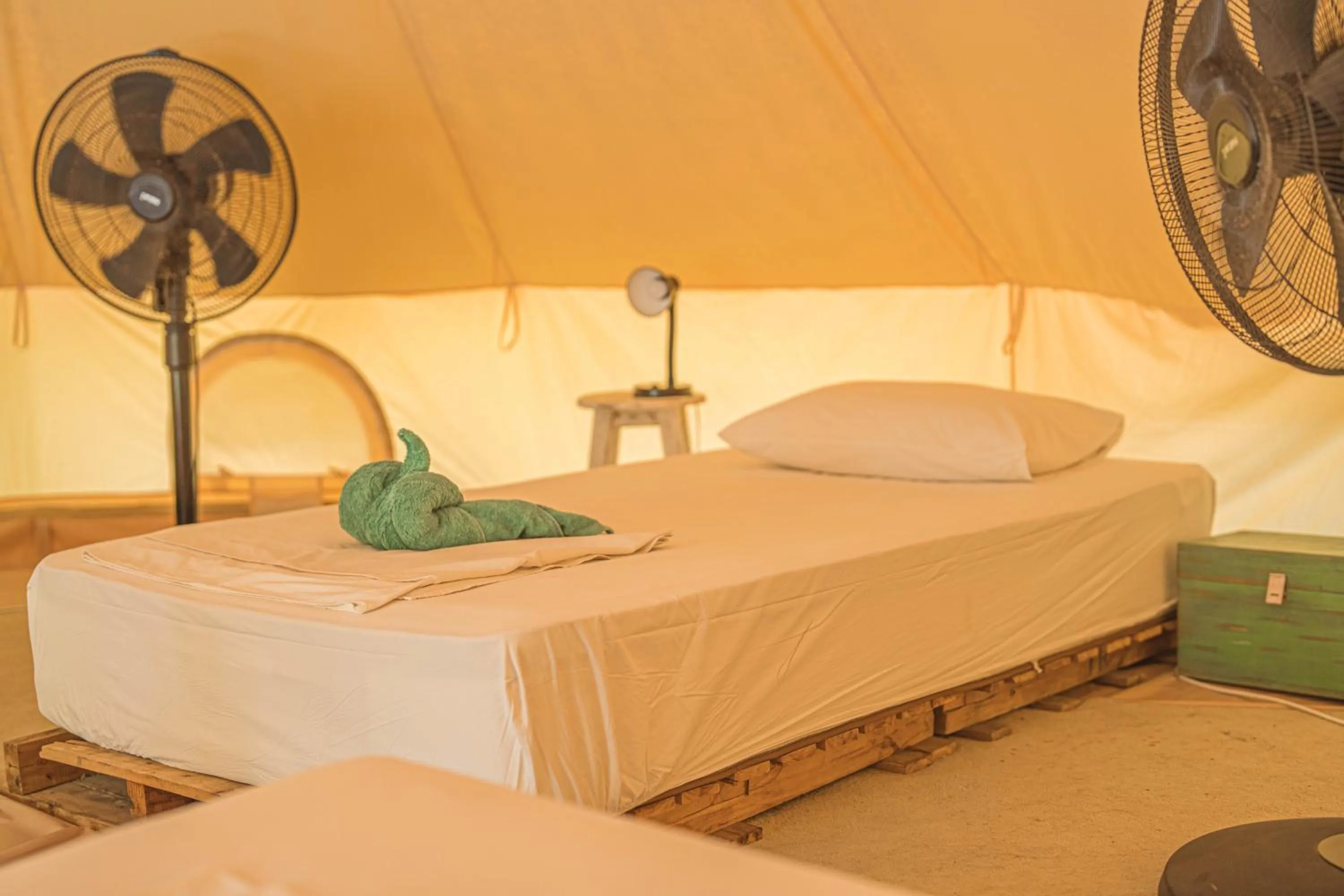 Bed in Roost Glamping - SHA Certified
