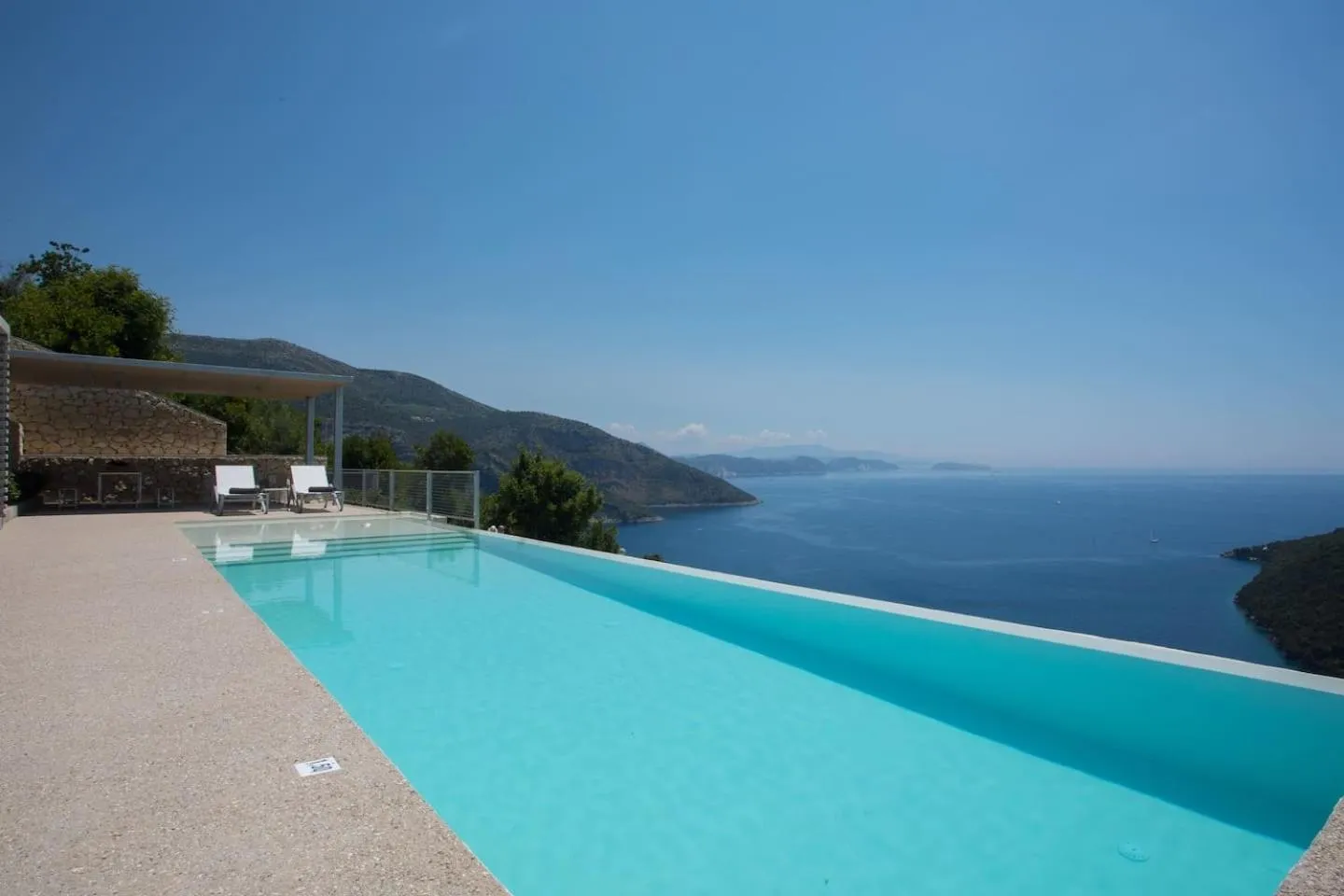 Pool view in Villa Fyki