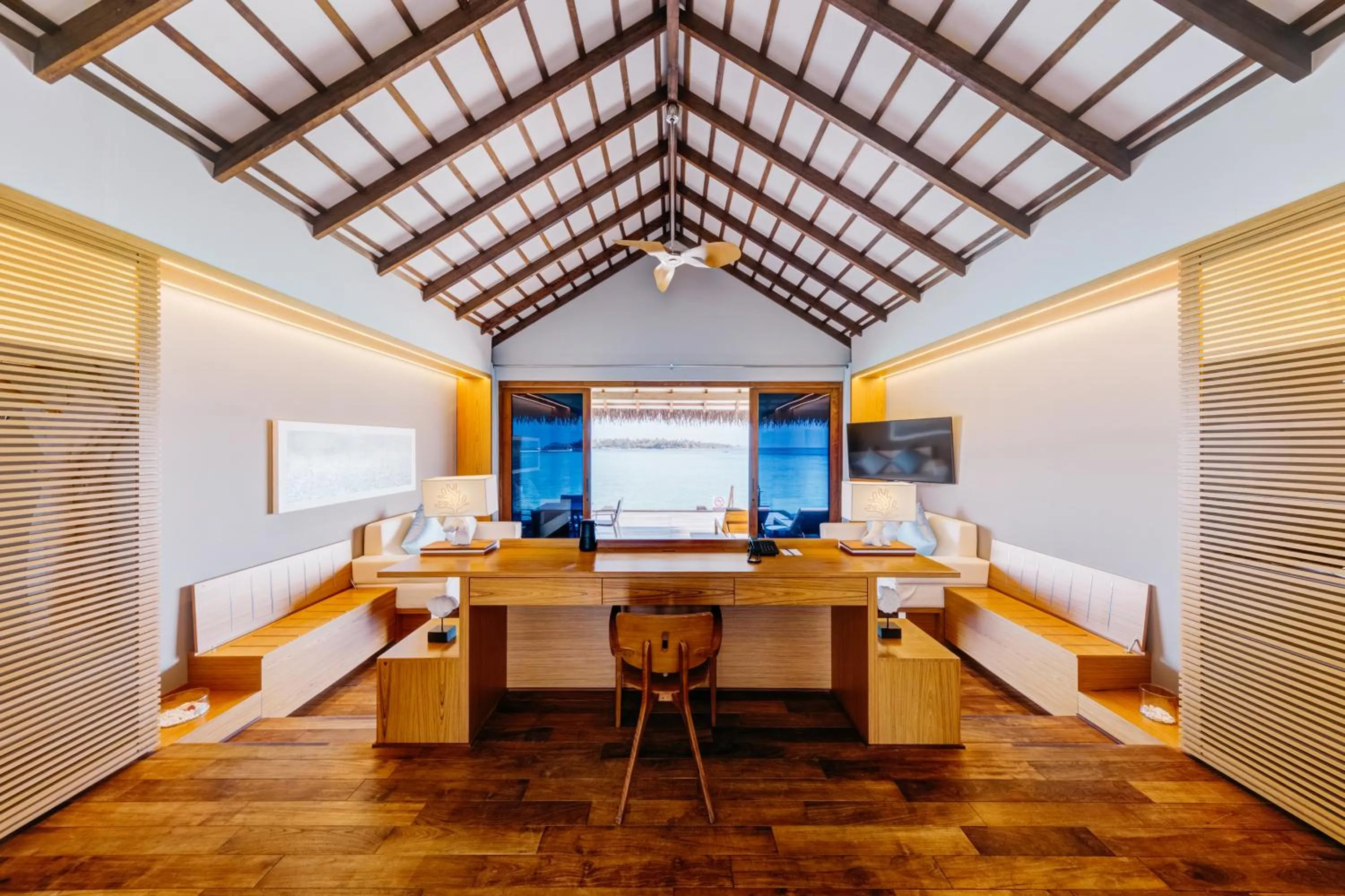 Seating area in Cinnamon Velifushi Maldives