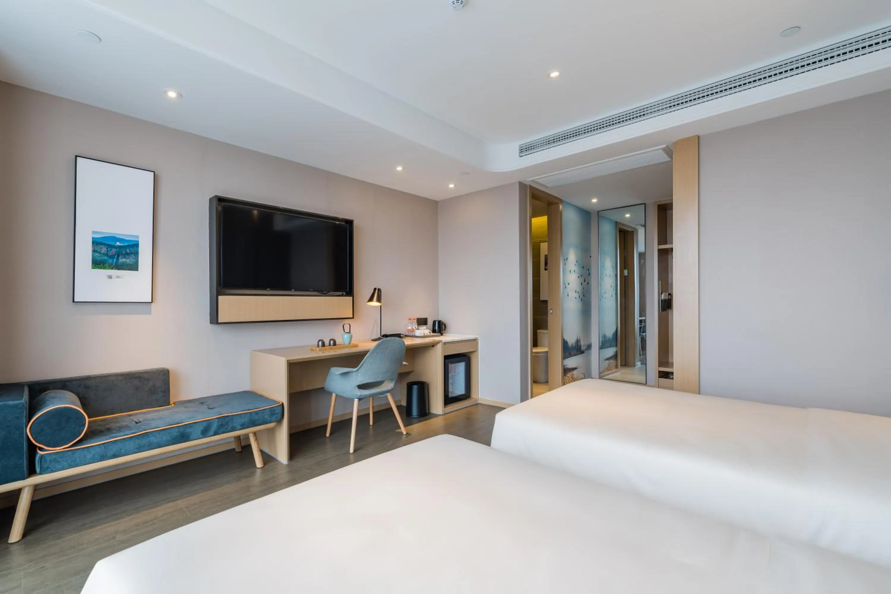 Bed in Atour Hotel Ningbo High-tech Zone Jiangnan Road