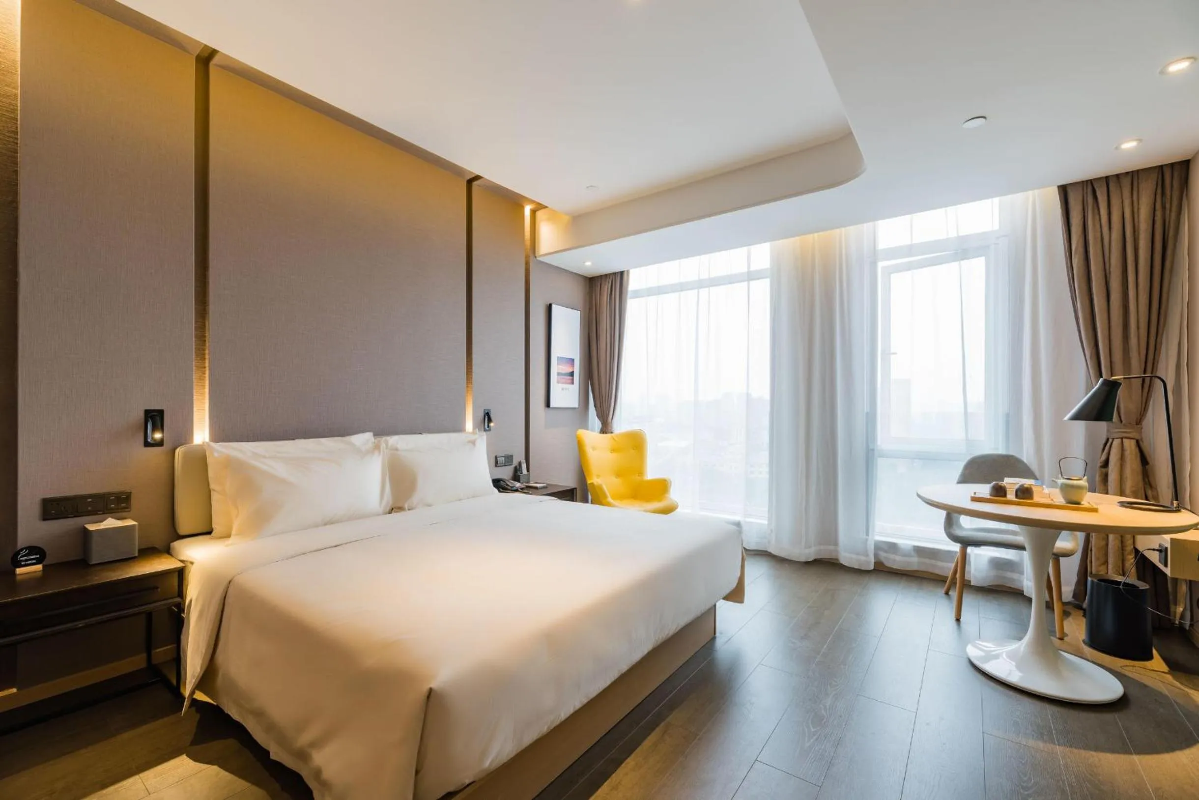 Bed in Atour Hotel Ningbo High-tech Zone Jiangnan Road