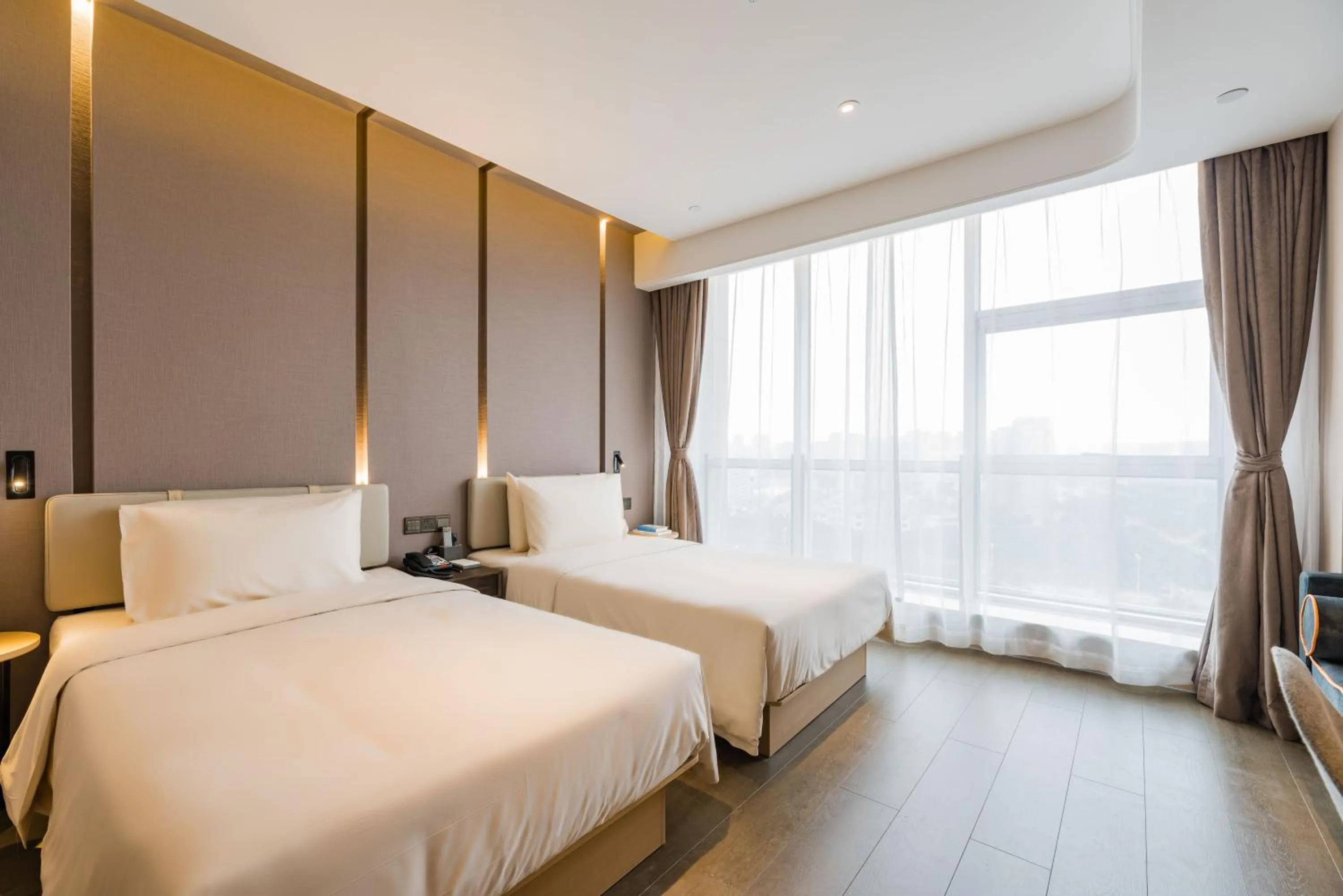 Bed in Atour Hotel Ningbo High-tech Zone Jiangnan Road