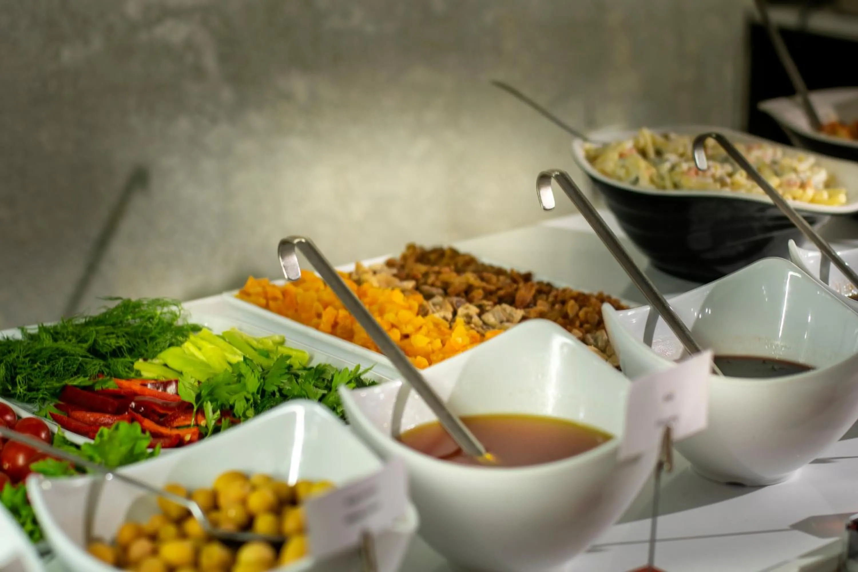 Buffet breakfast in MARINN DELUXE HOTEL