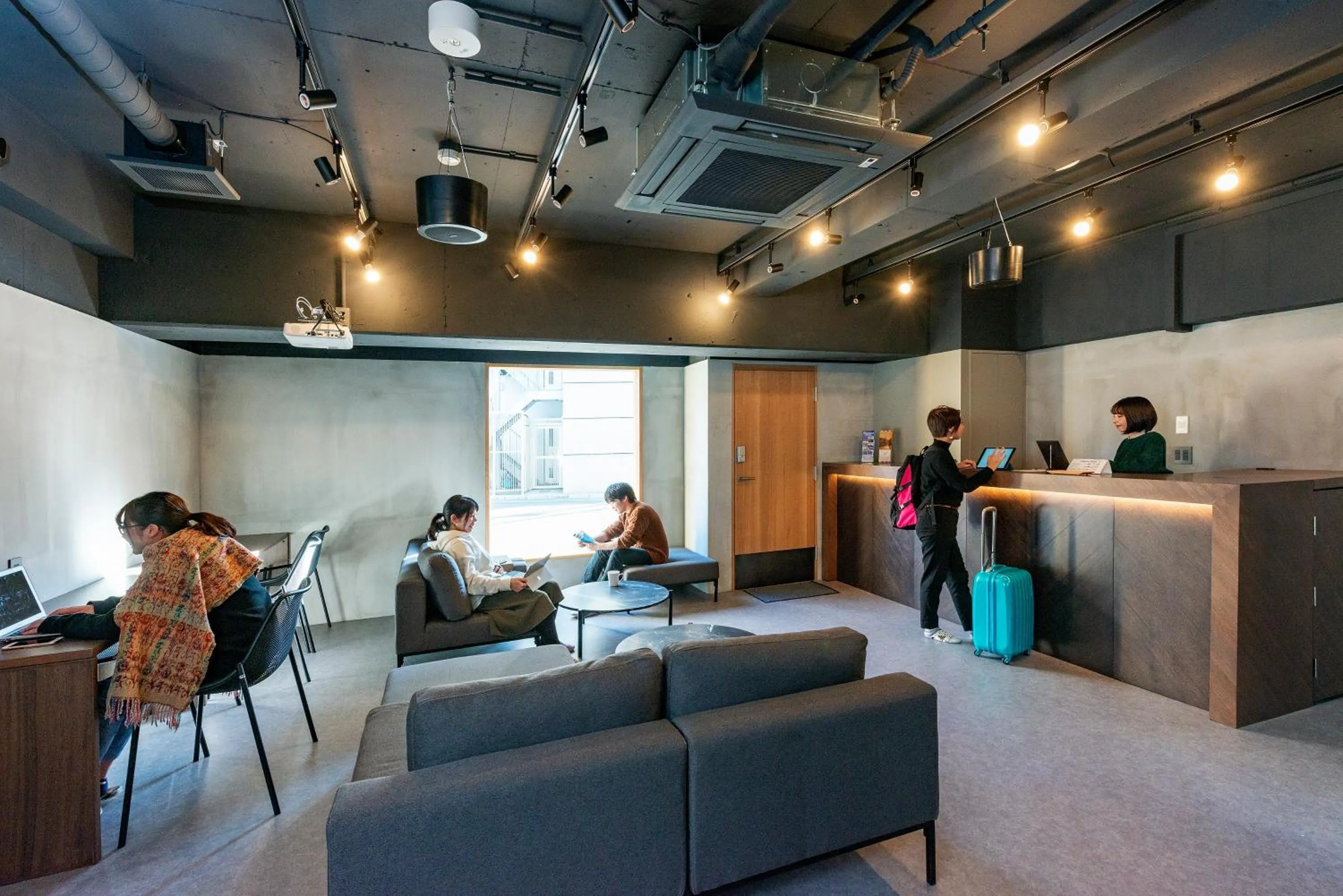 Lobby or reception in &AND HOSTEL MINAMISENJU