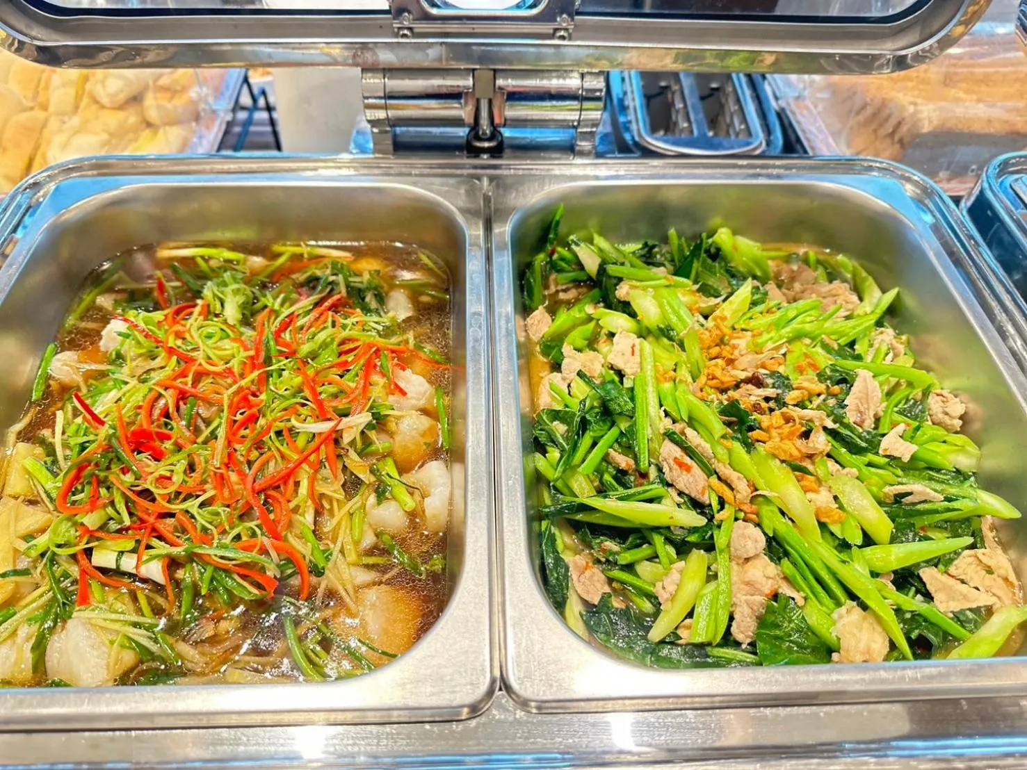 Buffet breakfast in Belle Grand Hotel