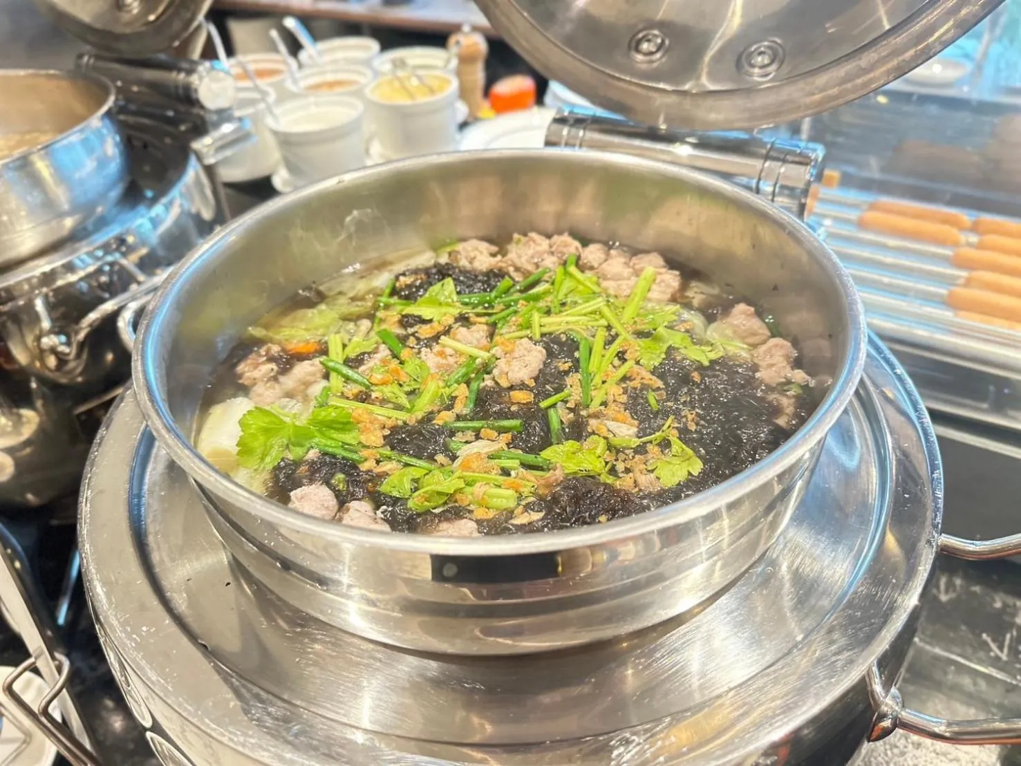 Buffet breakfast in Belle Grand Hotel