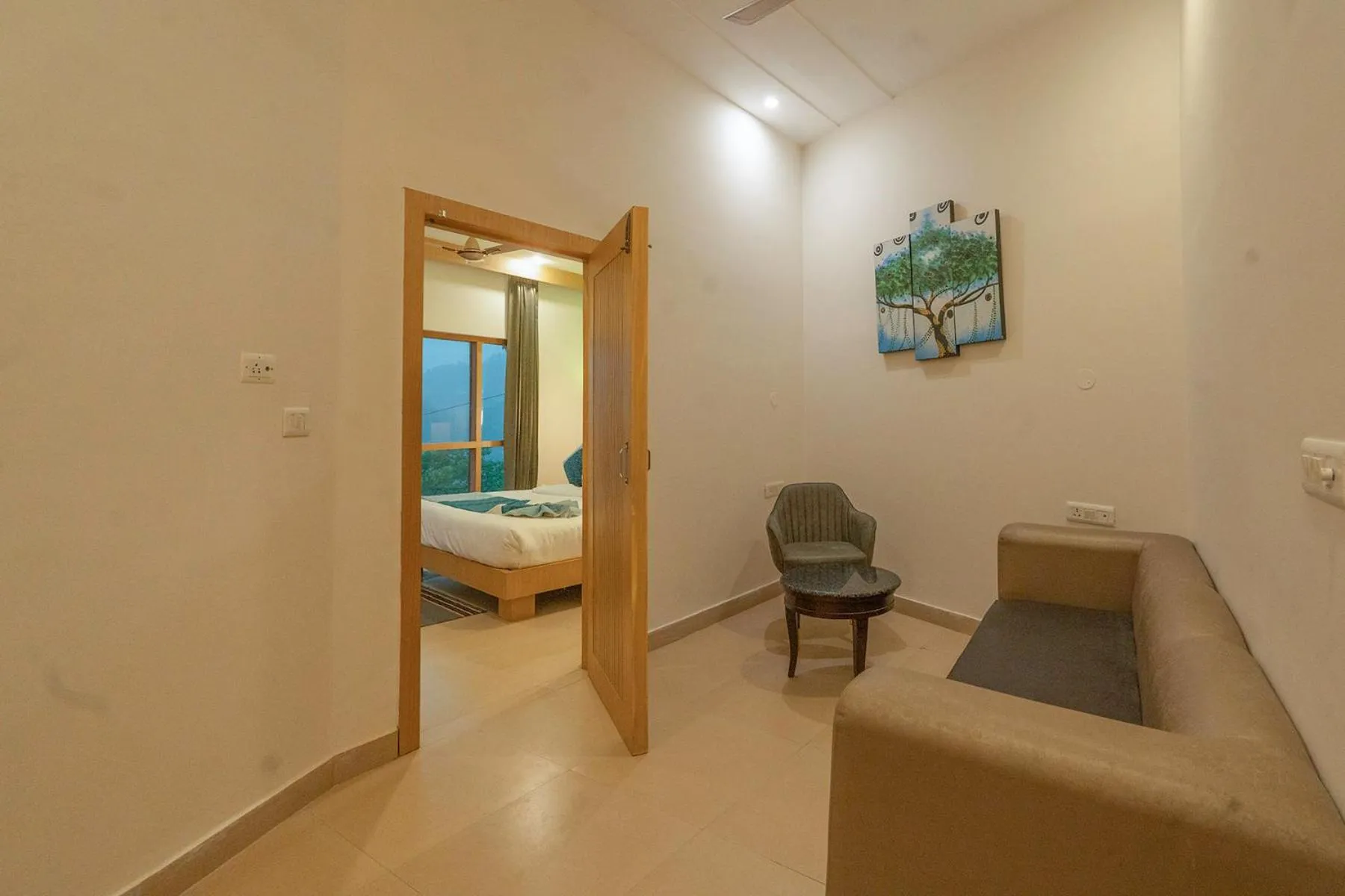 View (from property/room), Bed in Excel Hotels and Resorts Bhimtal