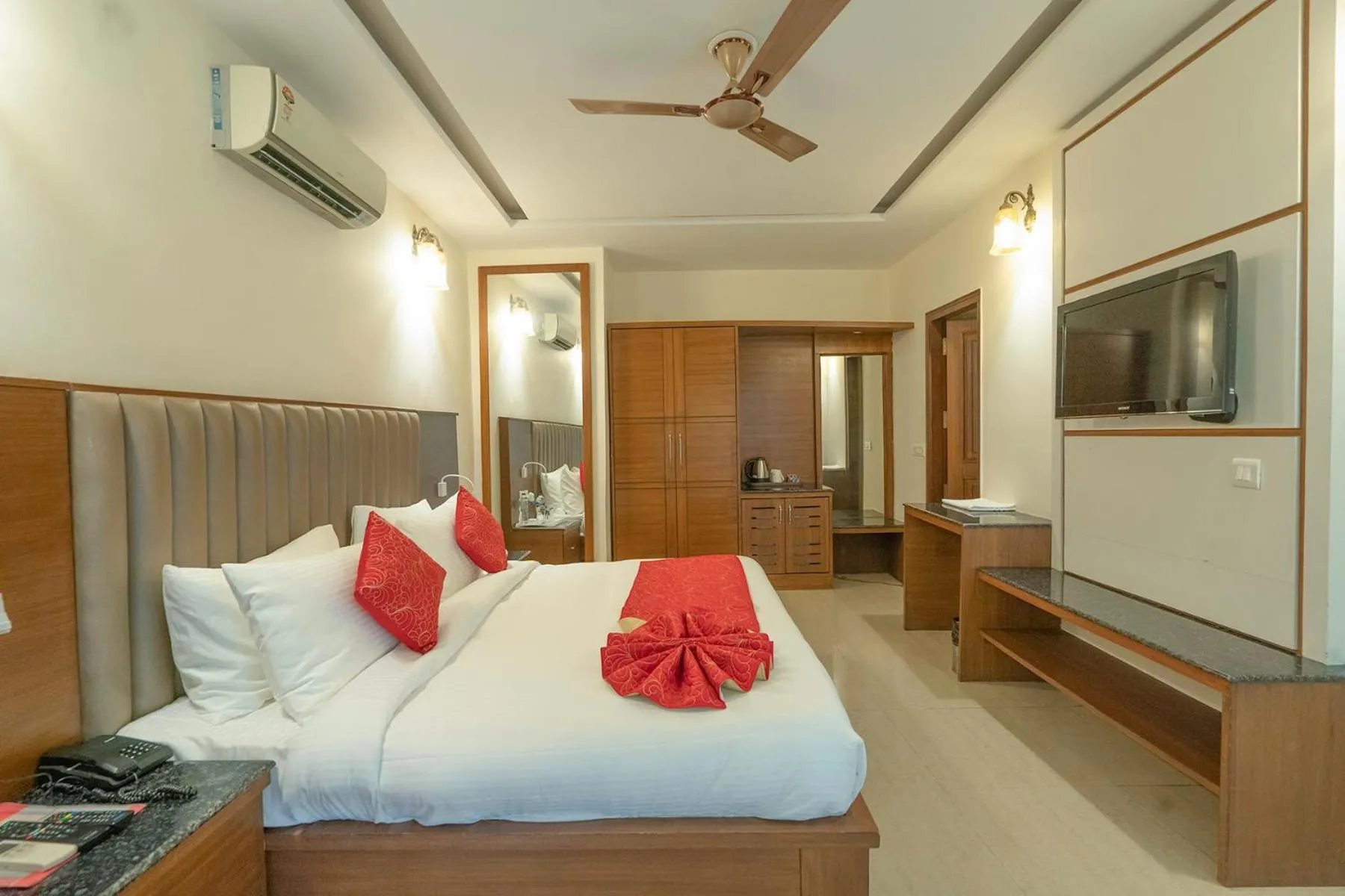 Bed in Excel Hotels and Resorts Bhimtal