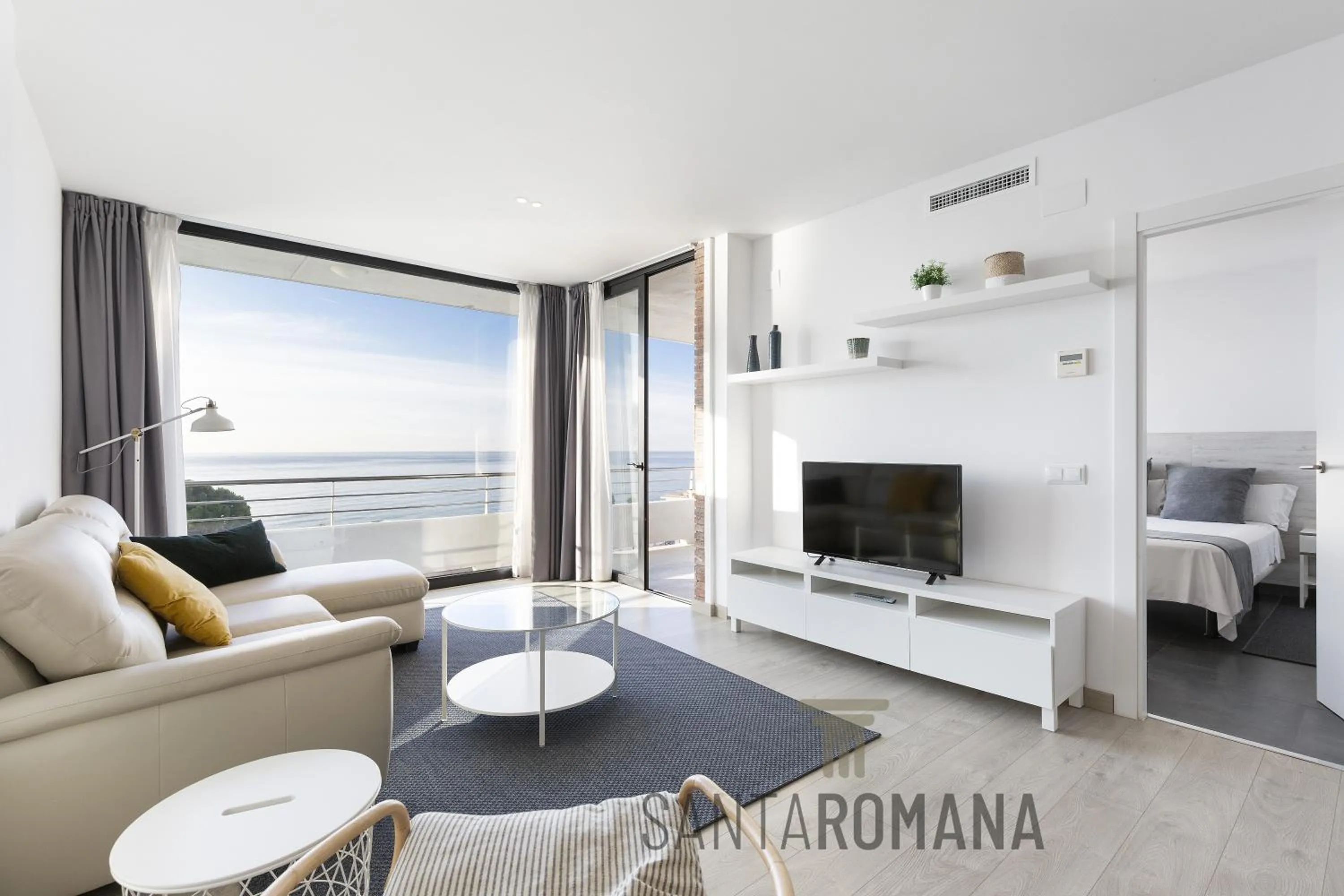 TV and multimedia, Bed in Santa Romana Apartments & Suites