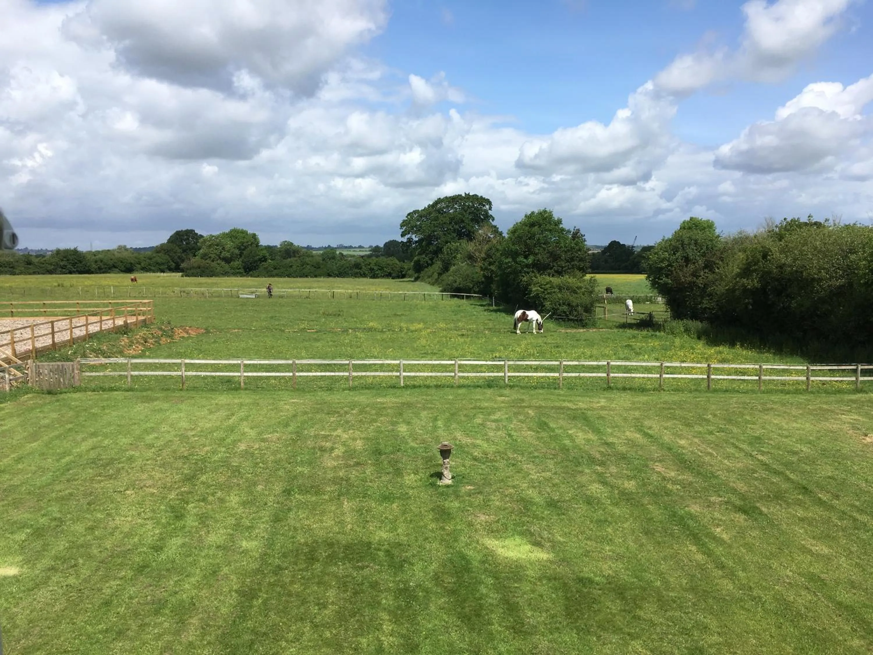 Garden view in Folly Fields Farm B&B