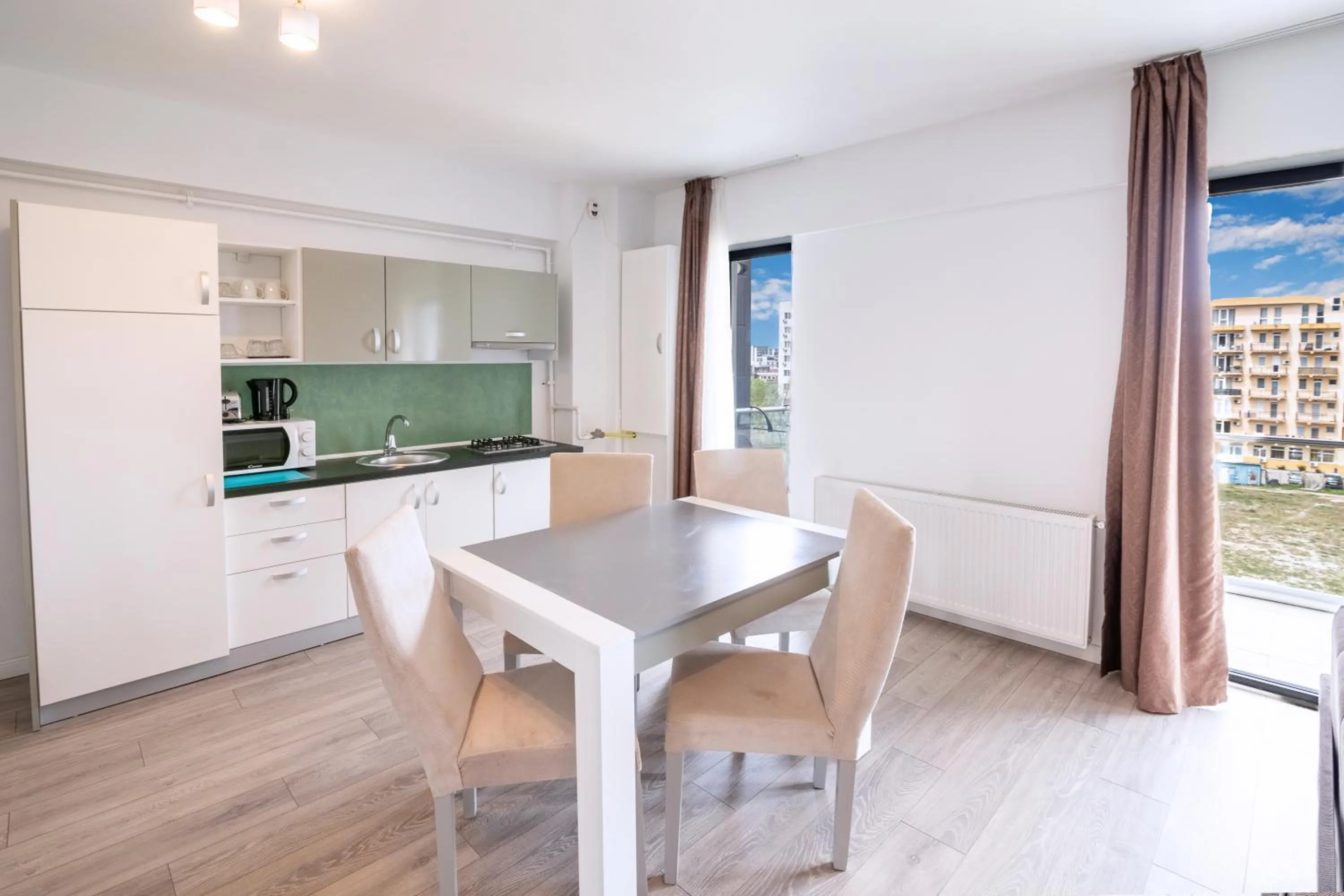 Kitchen or kitchenette in Miramare Residence Aparthotel