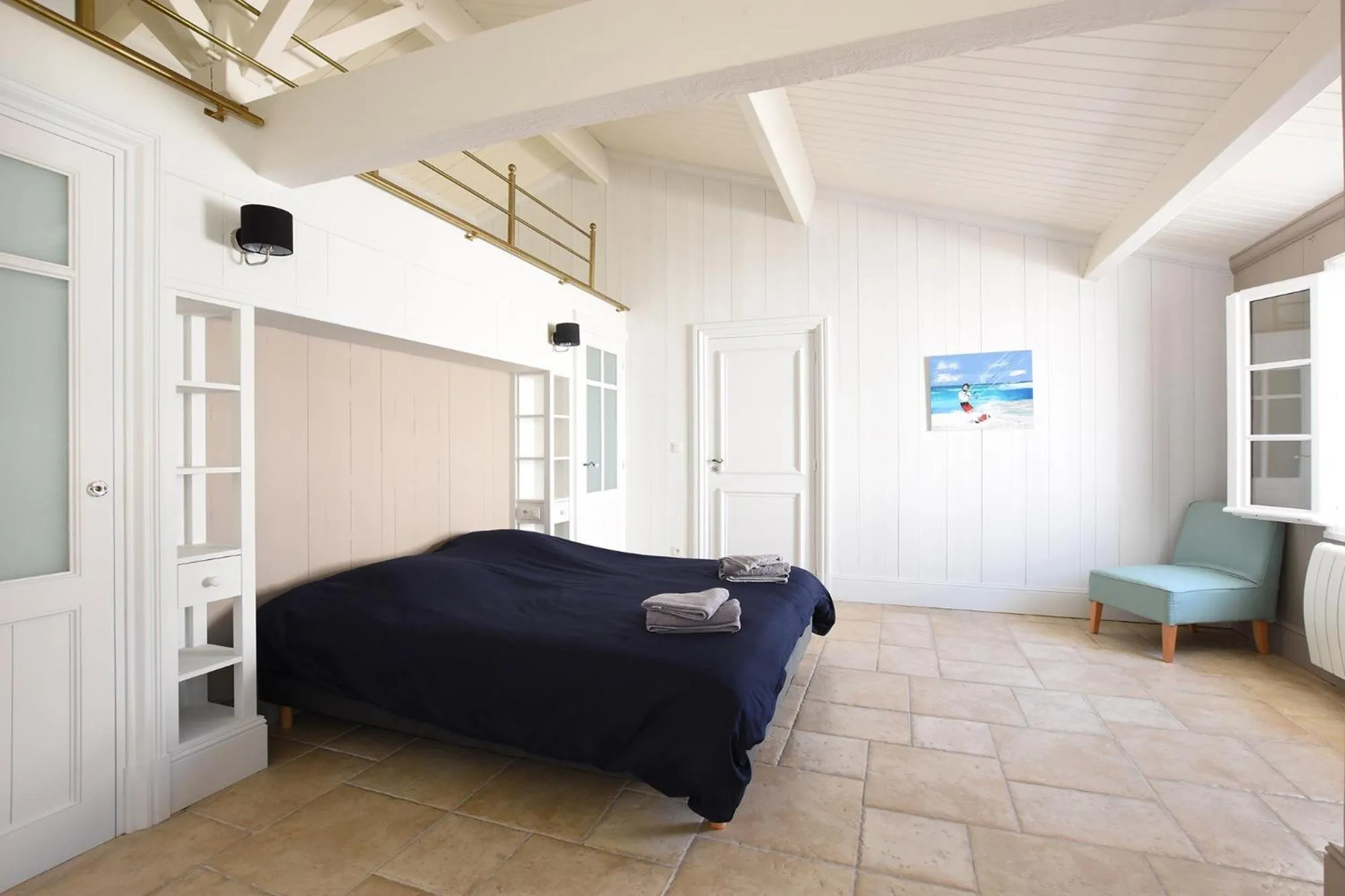 Photo of the whole room, Bed in Villa Mer 4 Etoiles - 90 M de la mer Sea and Mountain Pleasure