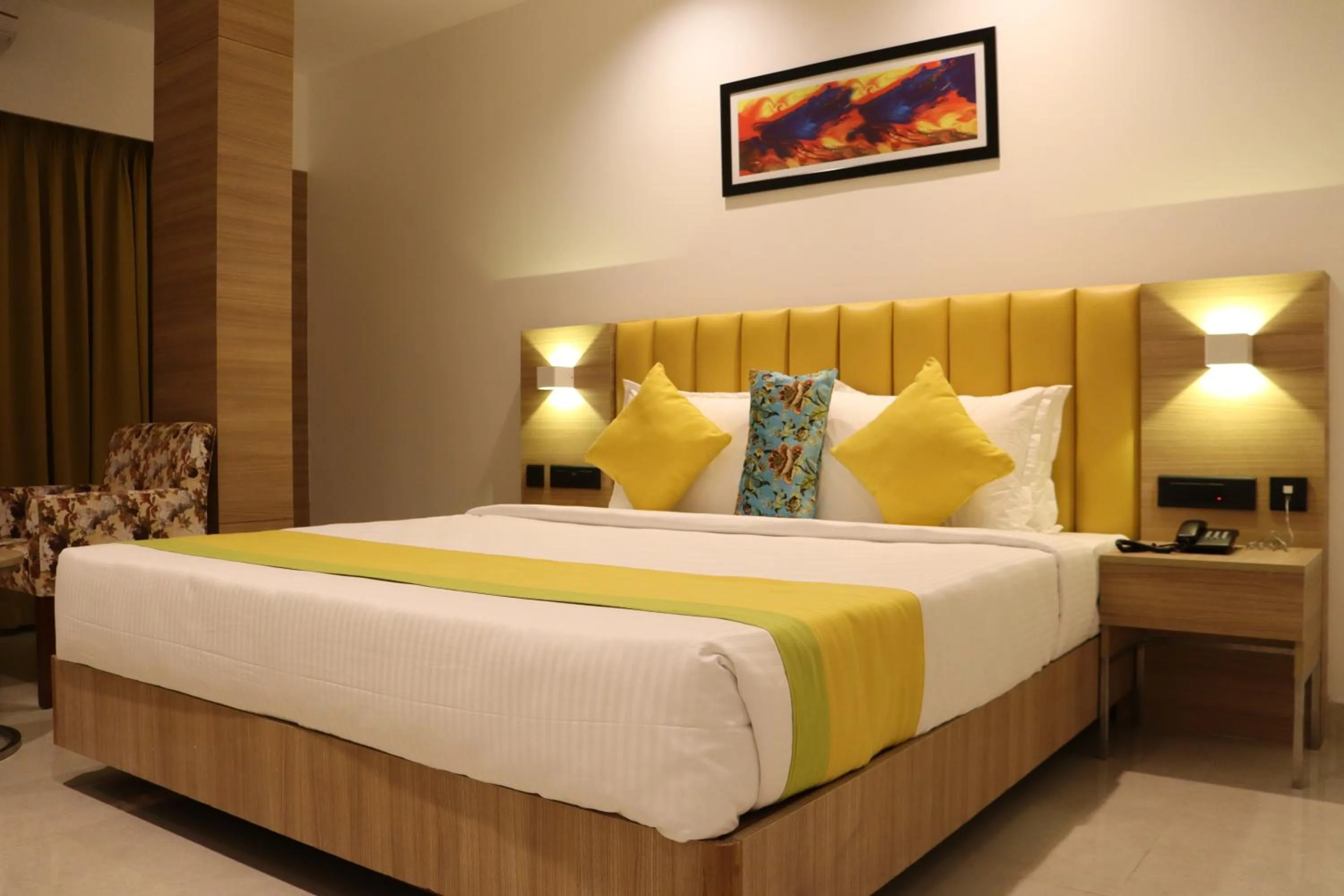 Bed in Hotel Park Residency Thrissur