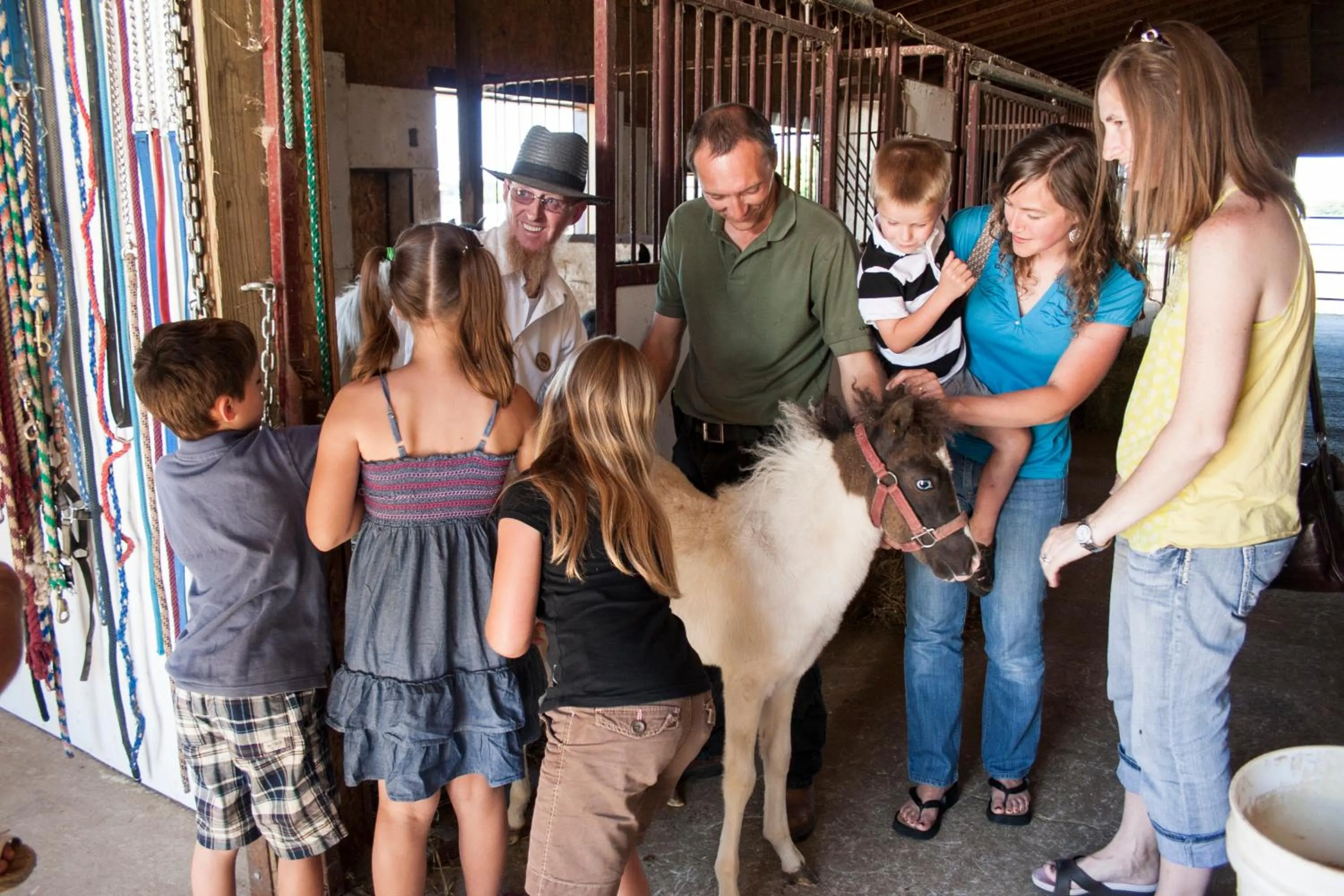 People in Blue Gate Garden Inn
