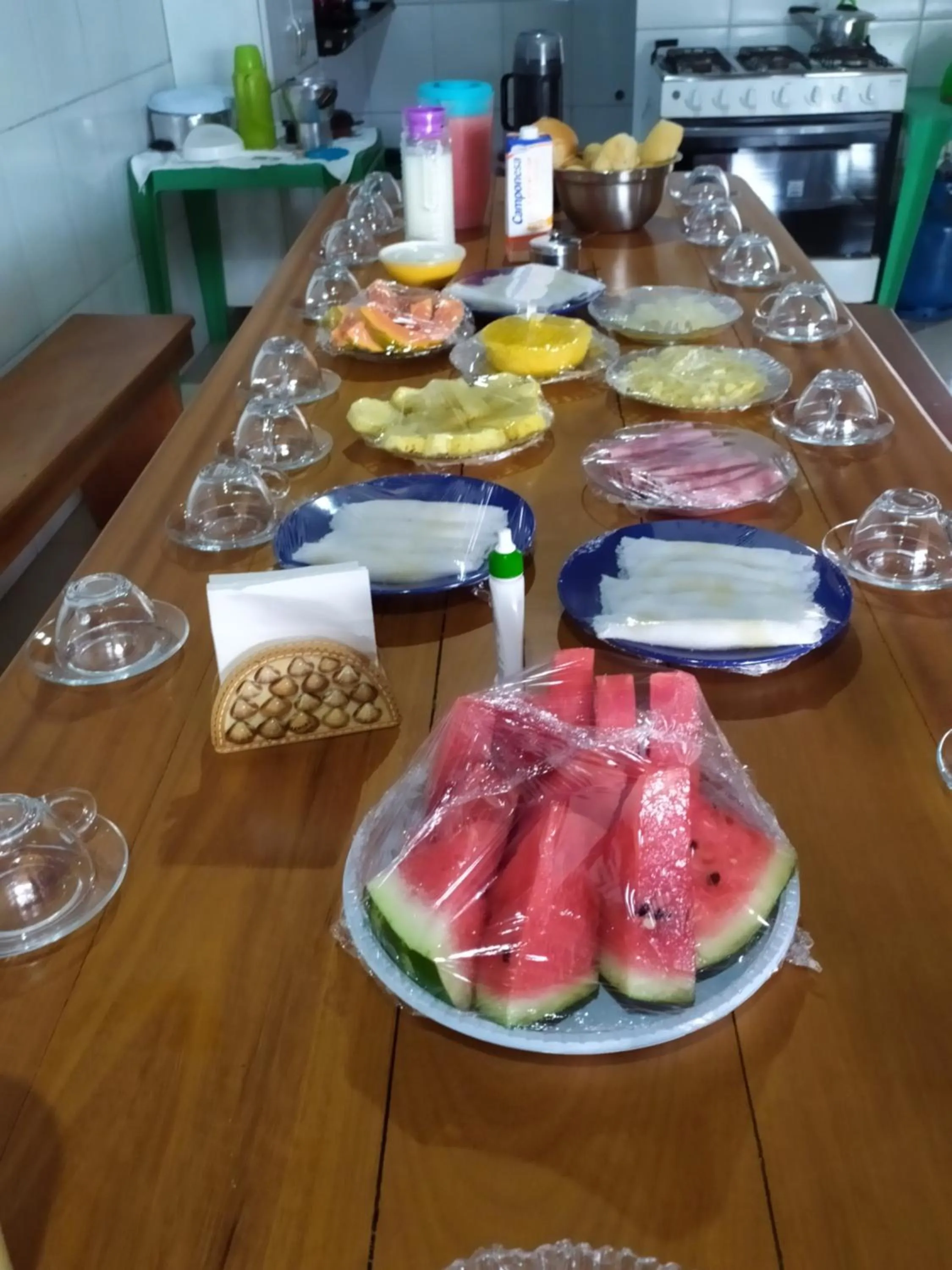 Buffet breakfast in Pousada Barreirinhas House