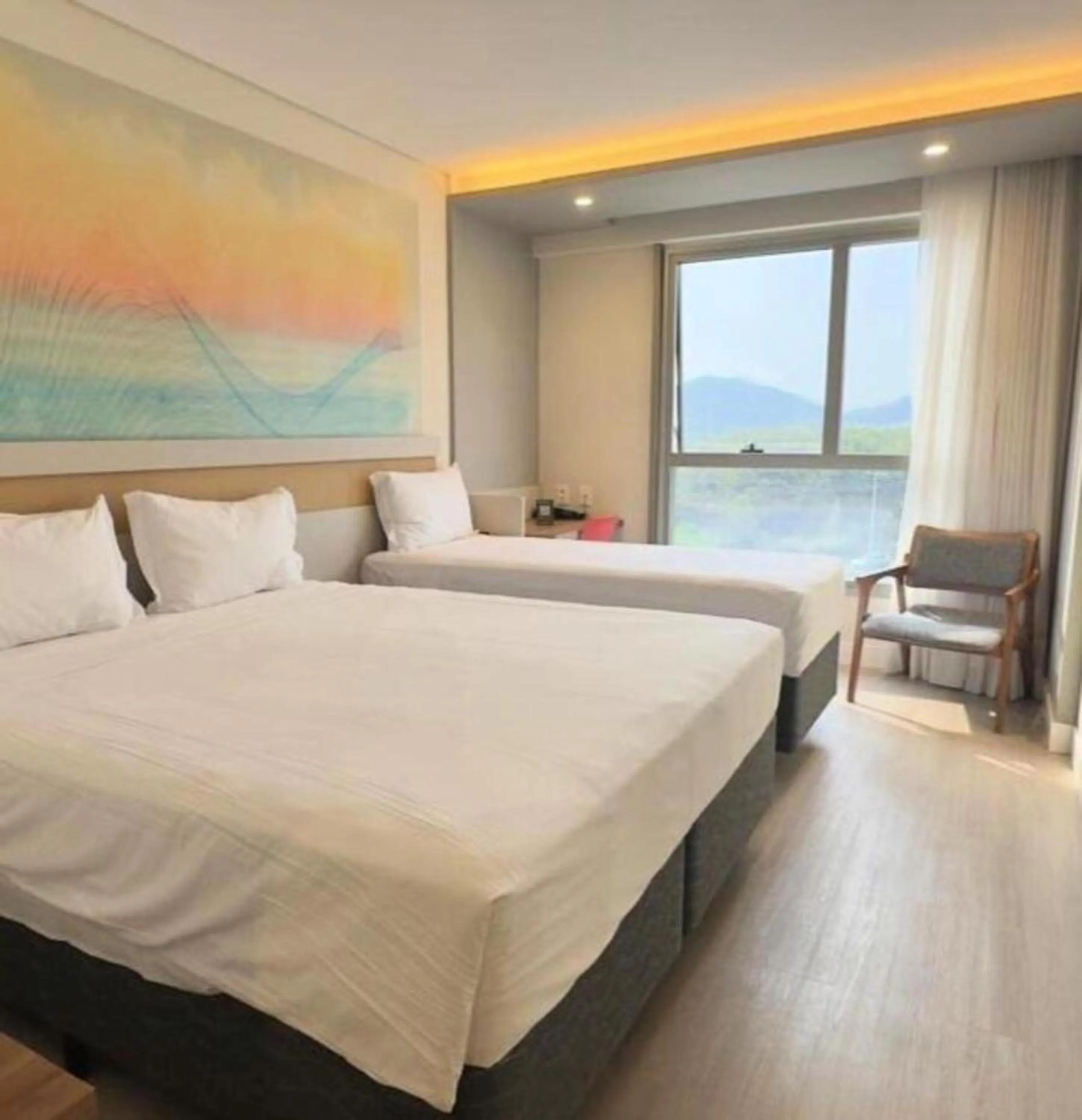 Bedroom, Bed in Intercity Portofino Florianópolis