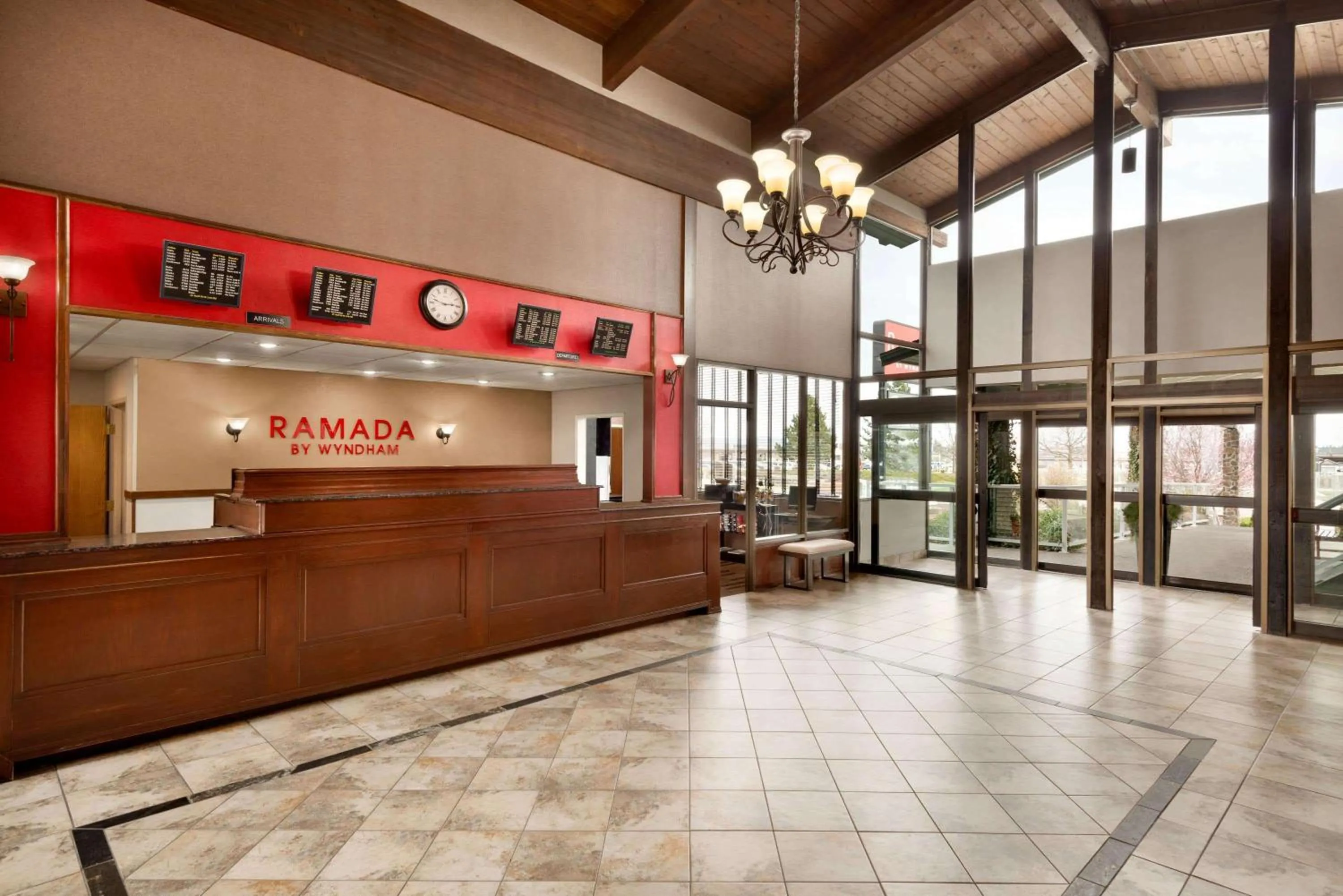 Lobby or reception in Ramada by Wyndham Spokane Airport